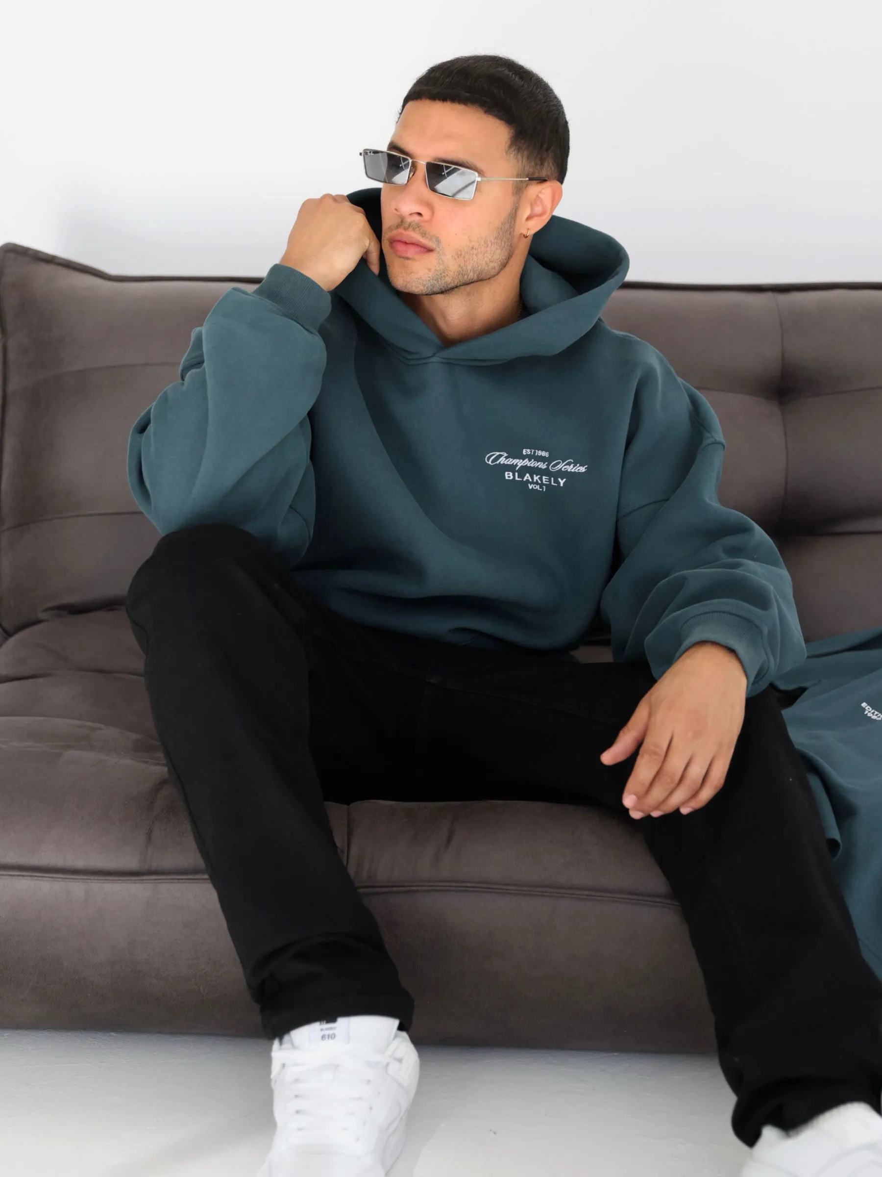 Champions Relaxed Hoodie - Teal Green sold by Blakely product image thumbnail 2