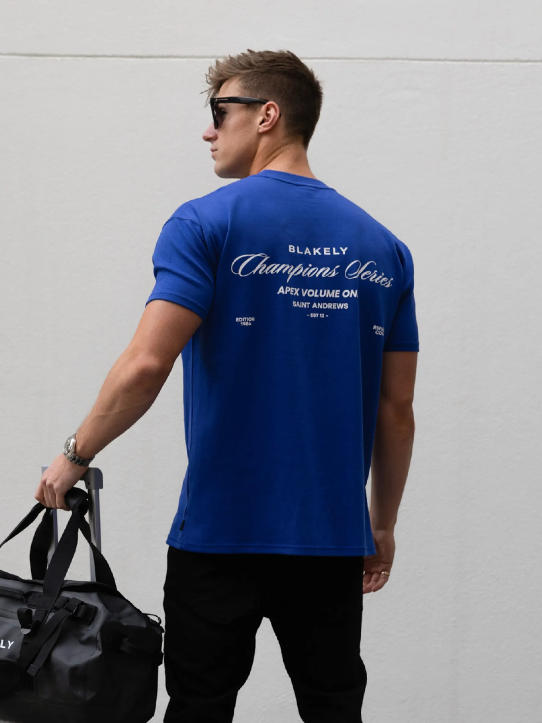 Champions Relaxed T-Shirt - Cobalt Blue sold by Blakely