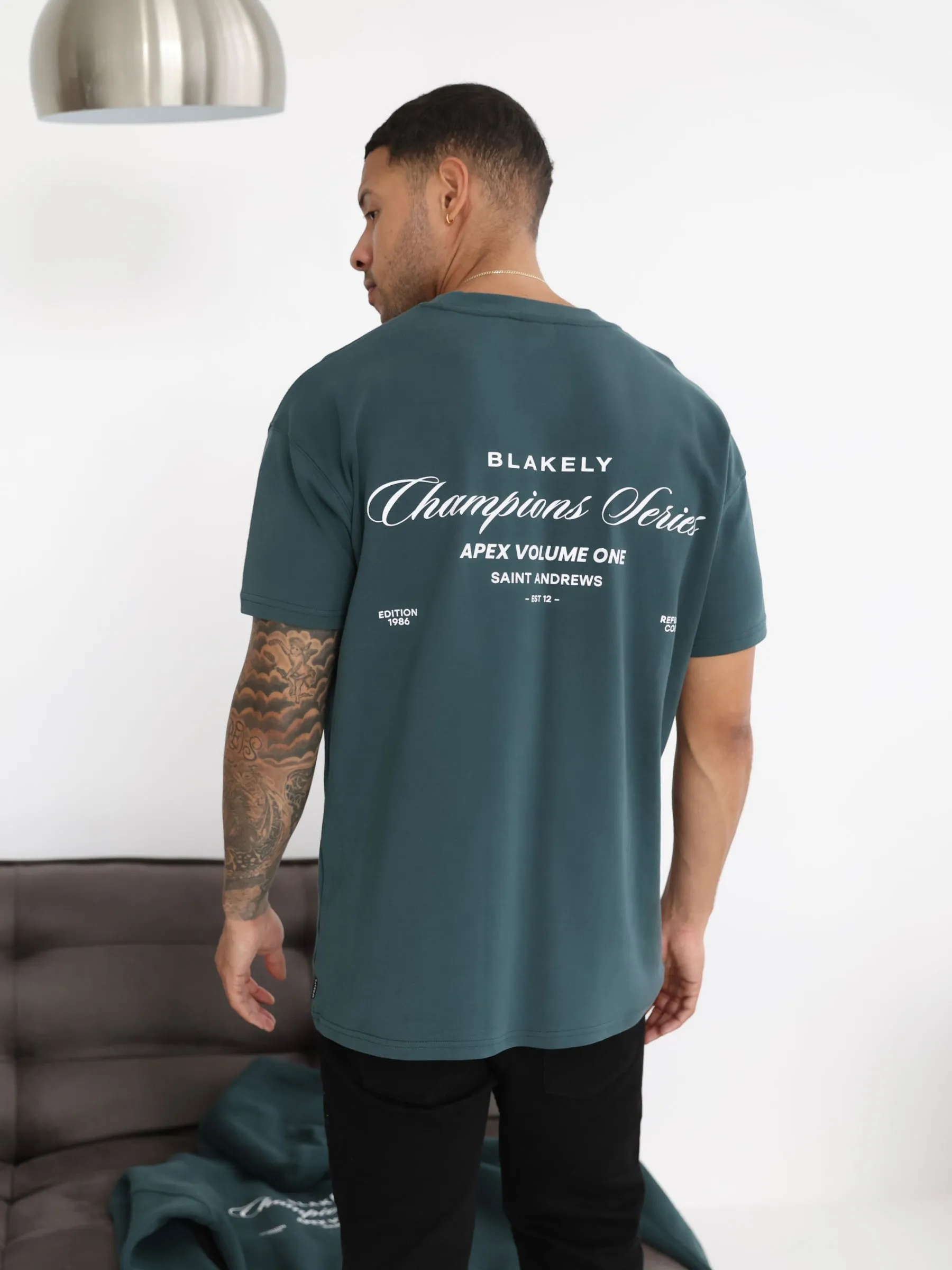 Champions Relaxed T-Shirt - Teal Green sold by Blakely product image thumbnail 5