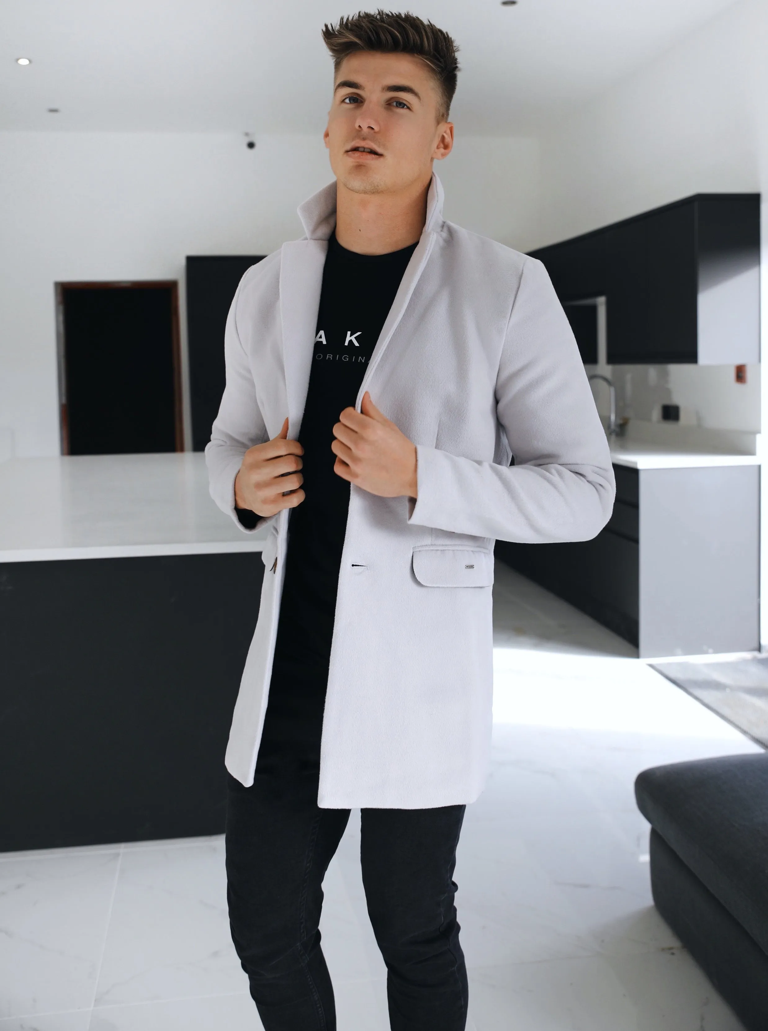 Kensington Peacoat - Marl White sold by Blakely product image thumbnail 2