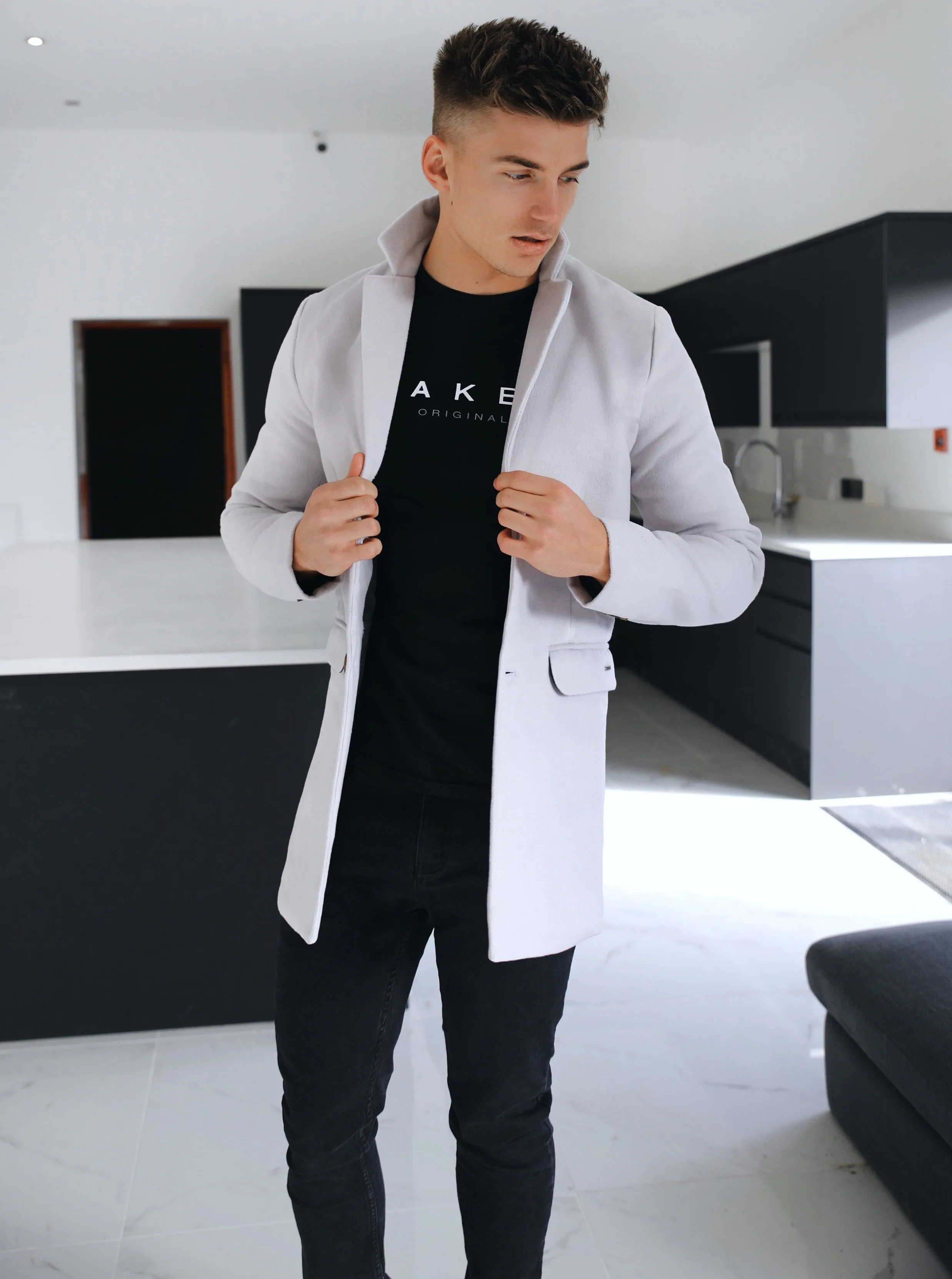 Kensington Peacoat - Marl White sold by Blakely product image thumbnail 4