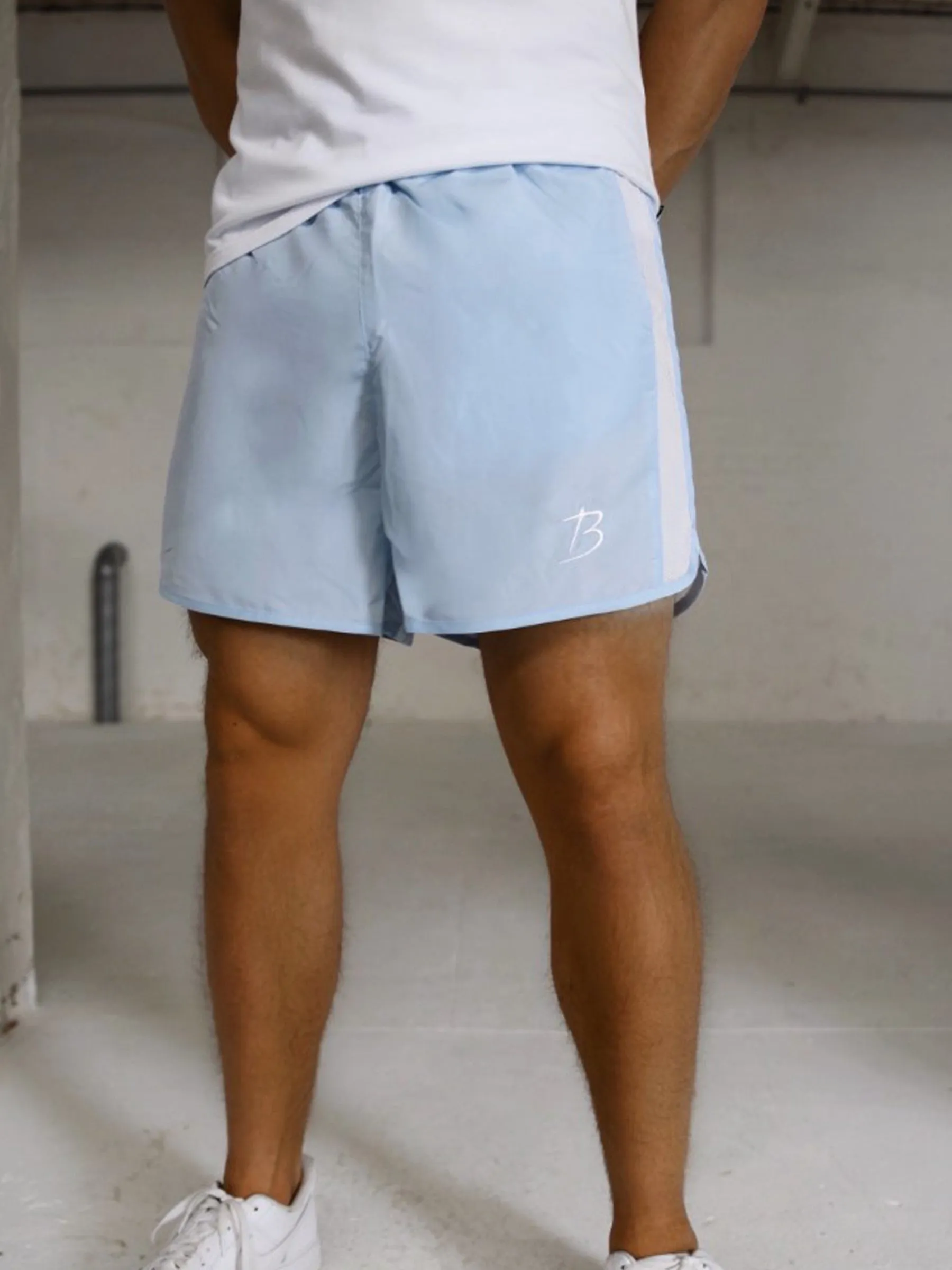 Aero-Mesh Gym Shorts - Light Blue sold by Blakely