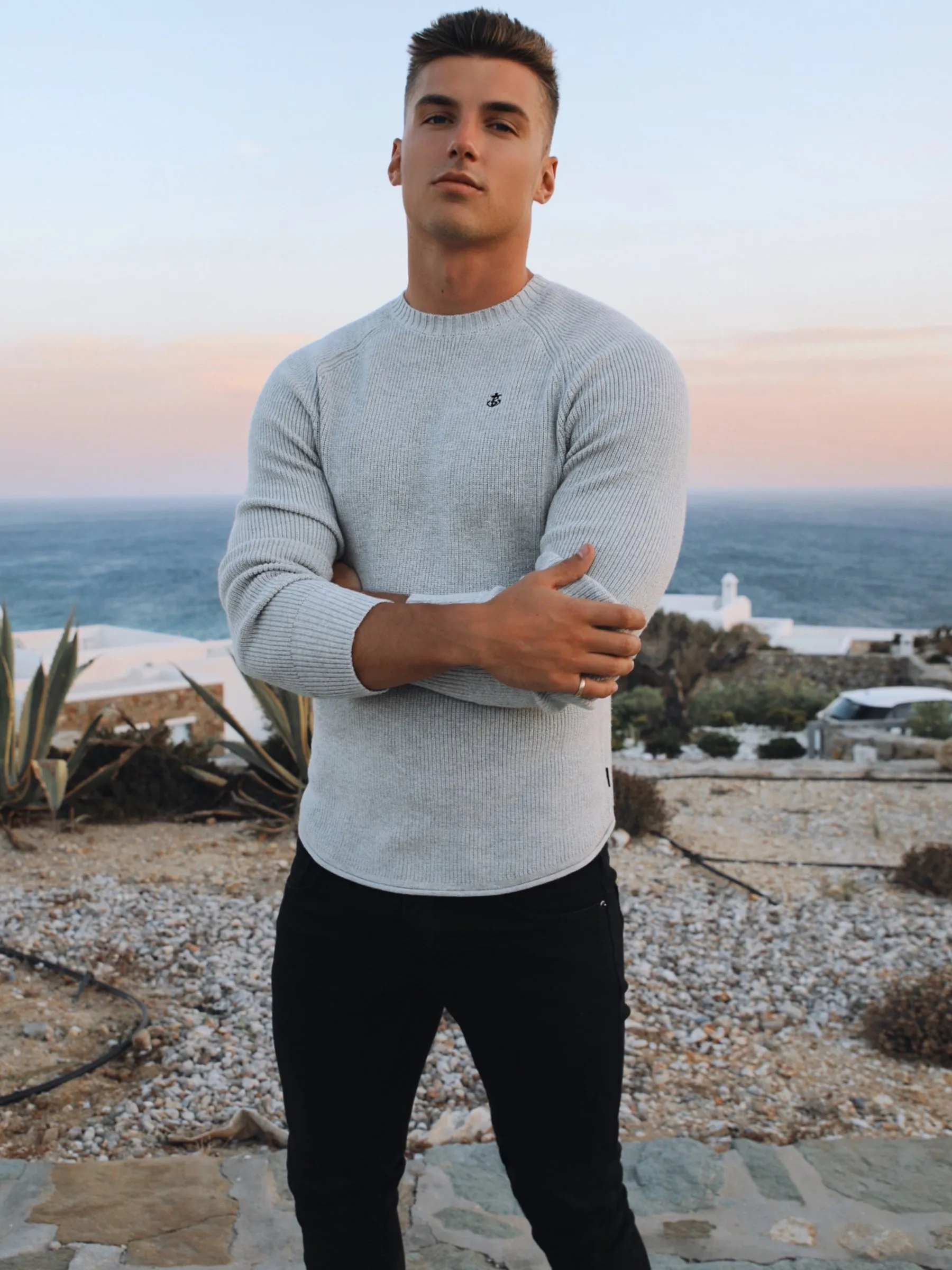 Olton Knit Jumper - Marl Grey sold by Blakely product image thumbnail 2