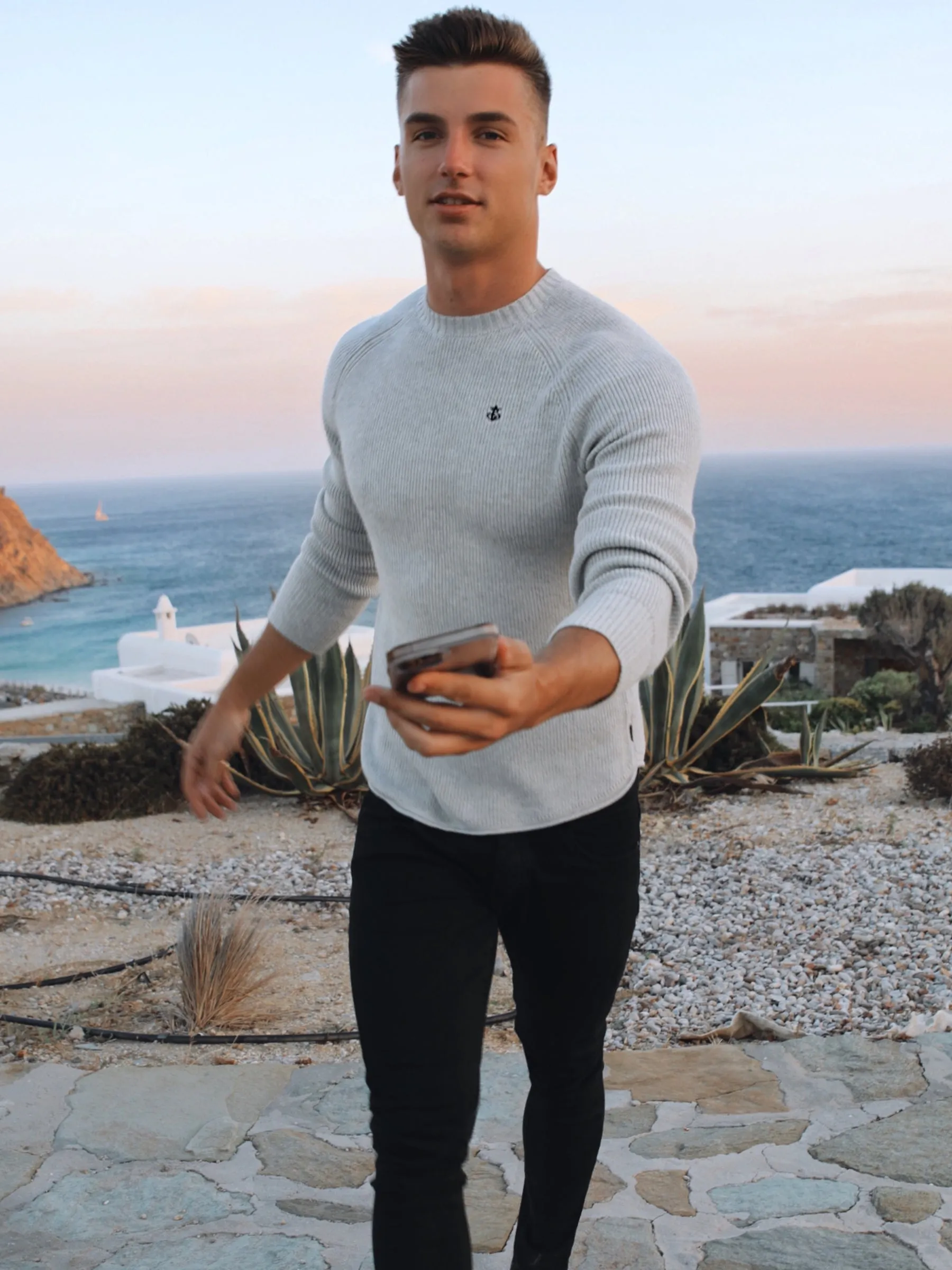 Olton Knit Jumper - Marl Grey sold by Blakely product image thumbnail 4