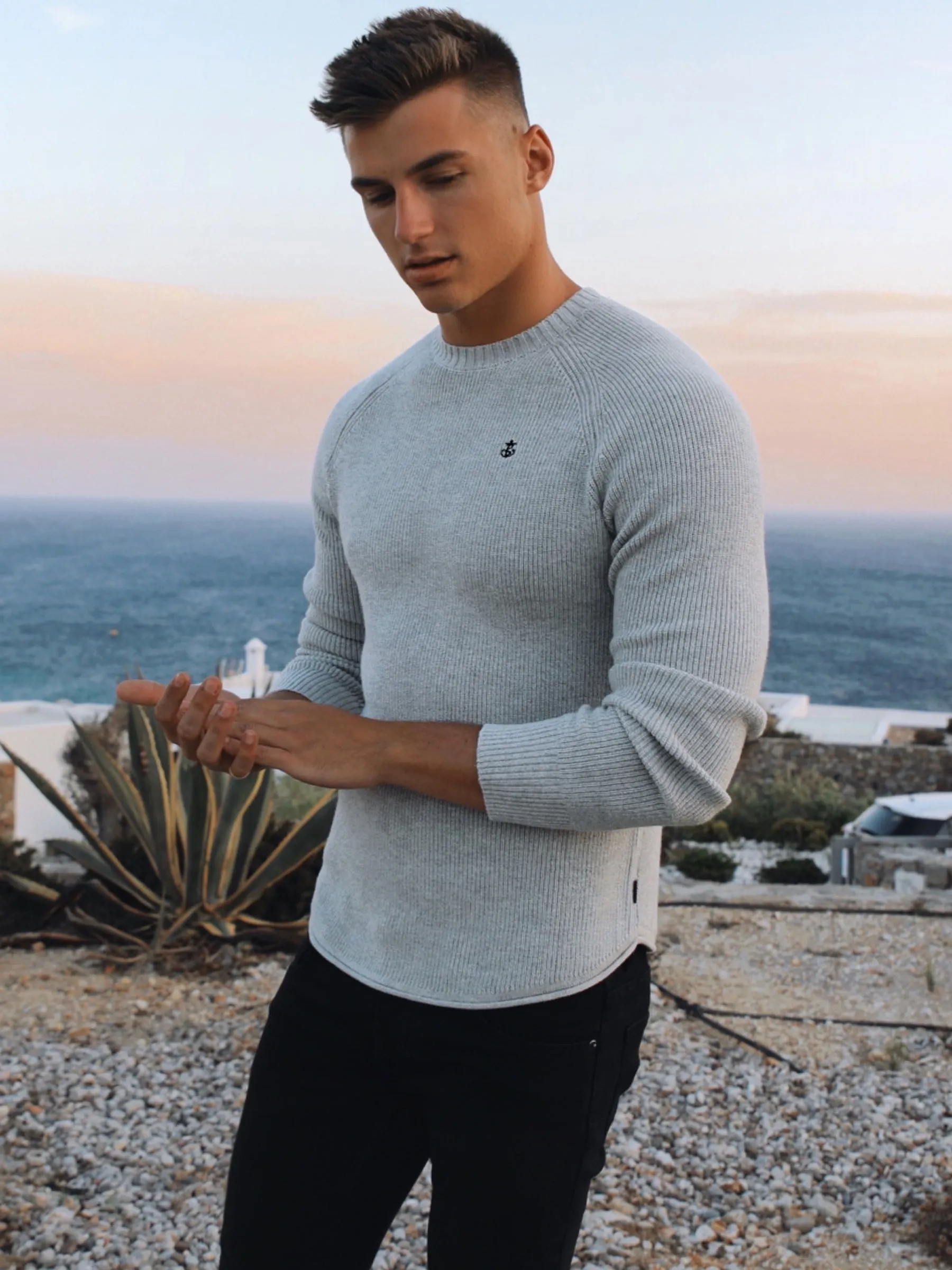 Olton Knit Jumper - Marl Grey sold by Blakely product image thumbnail 3