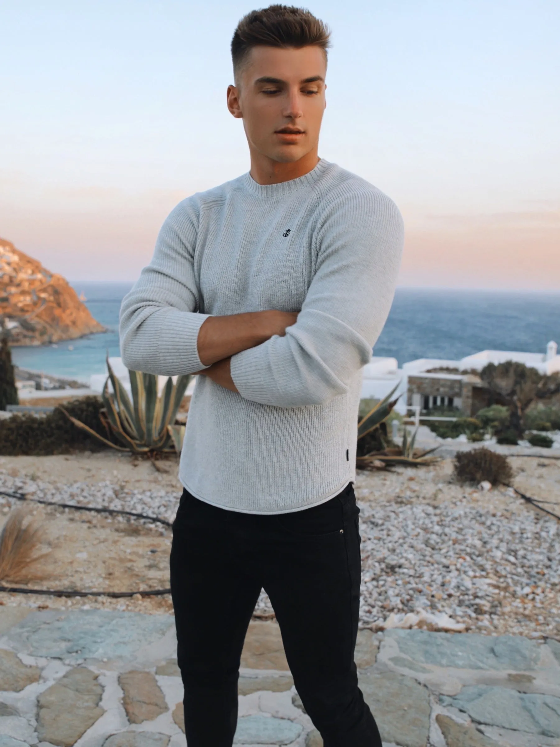 Olton Knit Jumper - Marl Grey sold by Blakely product image thumbnail 5