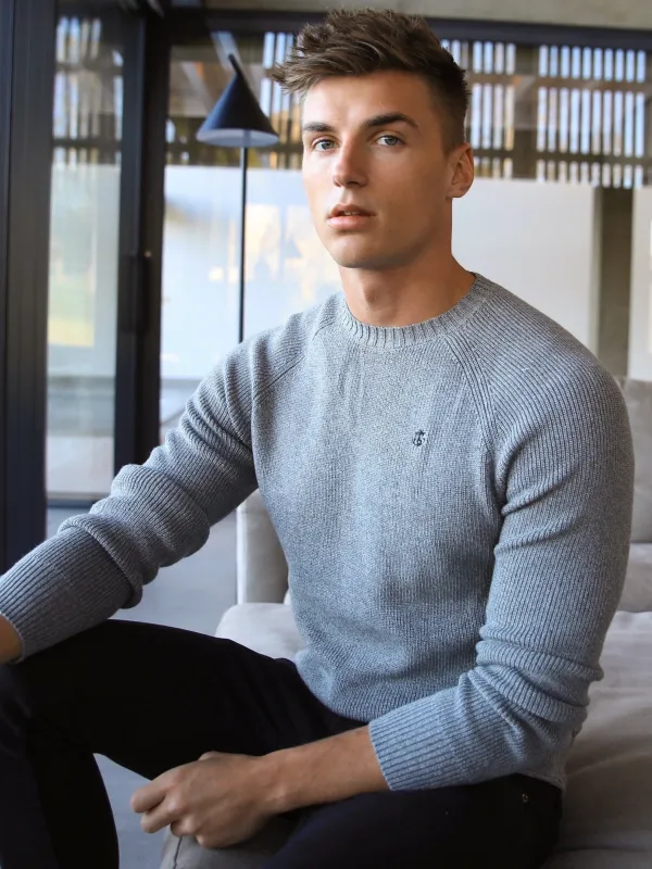 Olton Knit Jumper - Grey sold by Blakely