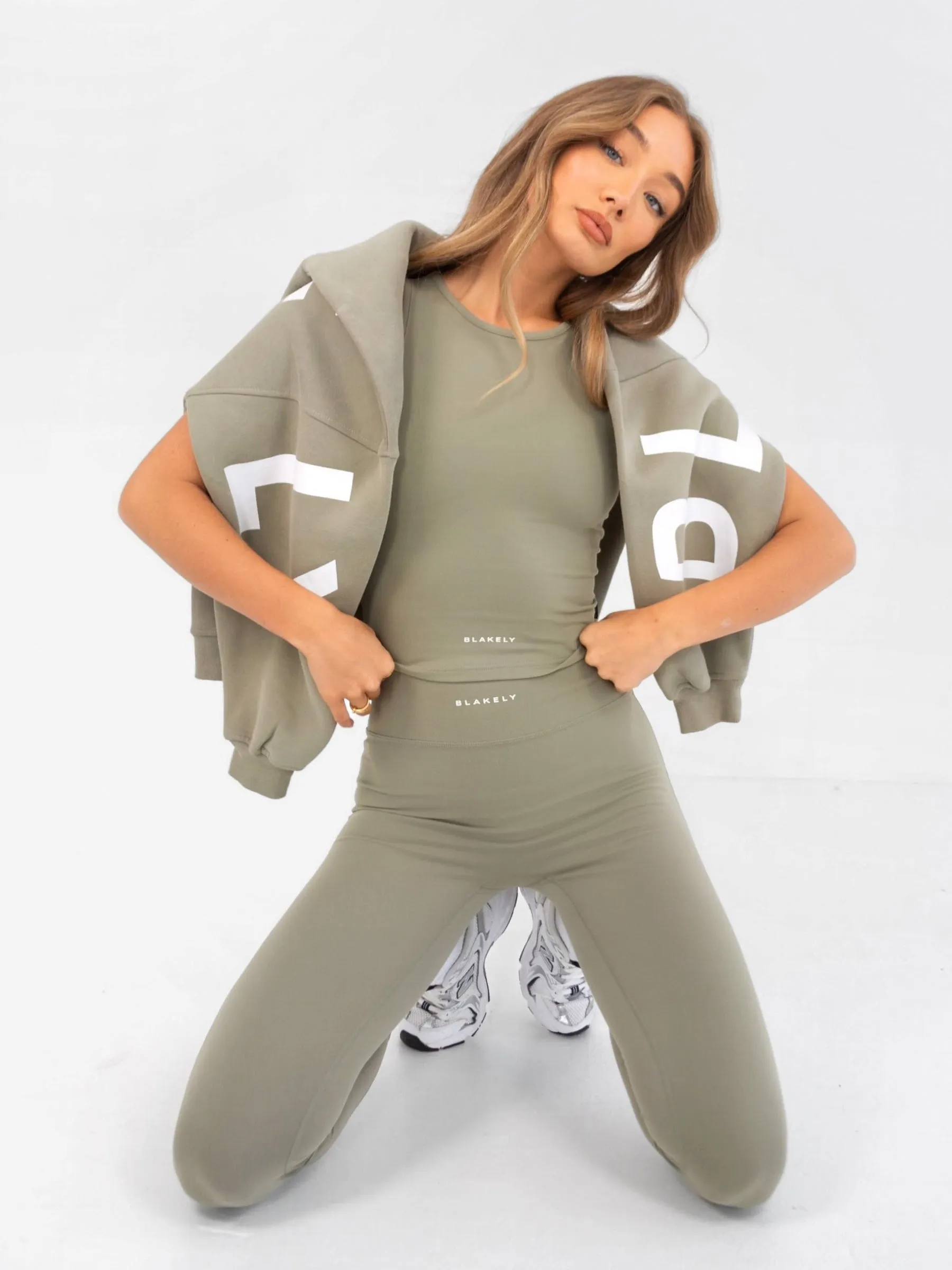 Ultimate Soft Lifestyle Vest & Leggings Set - Olive sold by Blakely product image thumbnail 2
