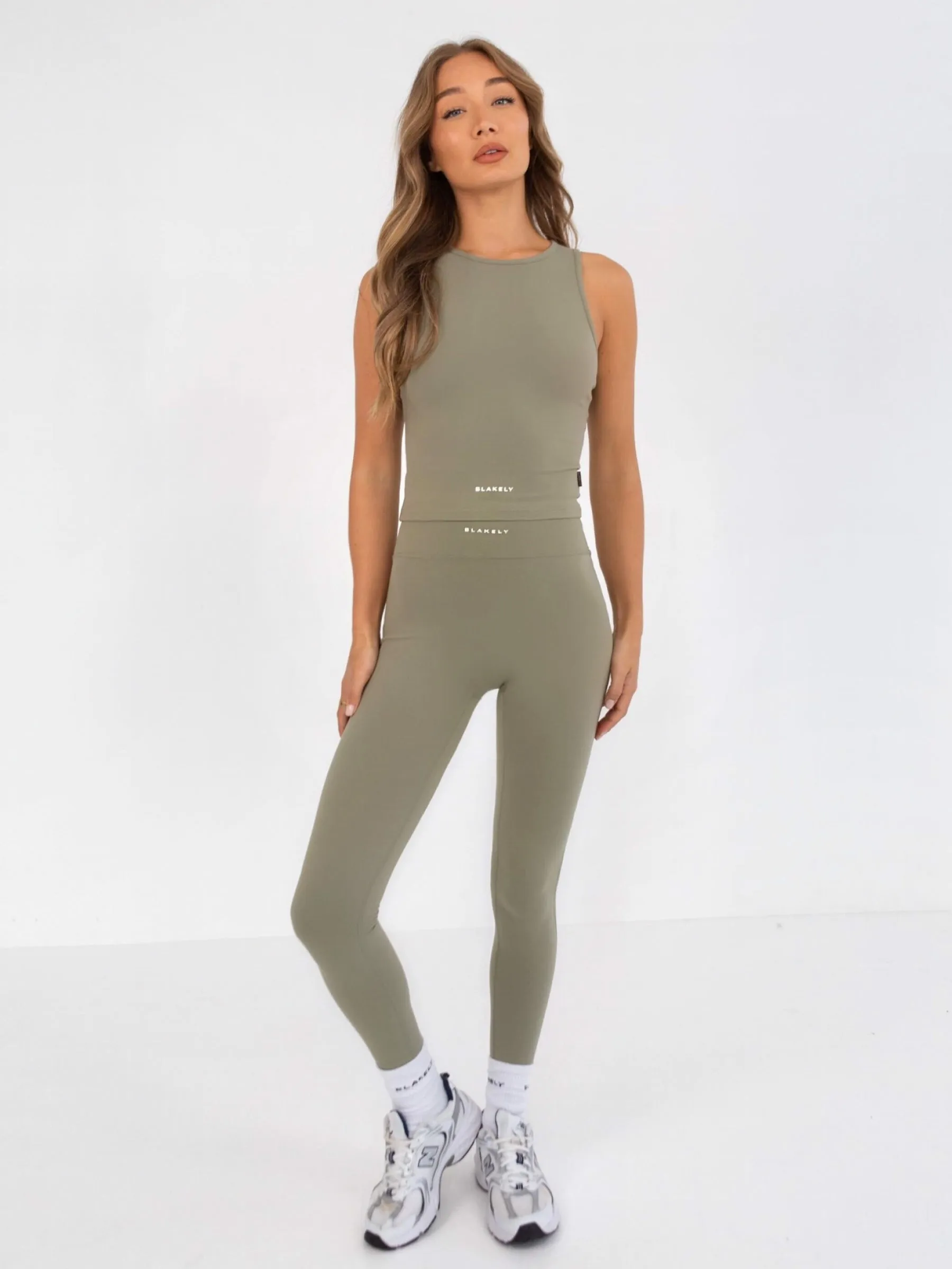 Ultimate Soft Lifestyle Vest & Leggings Set - Olive sold by Blakely