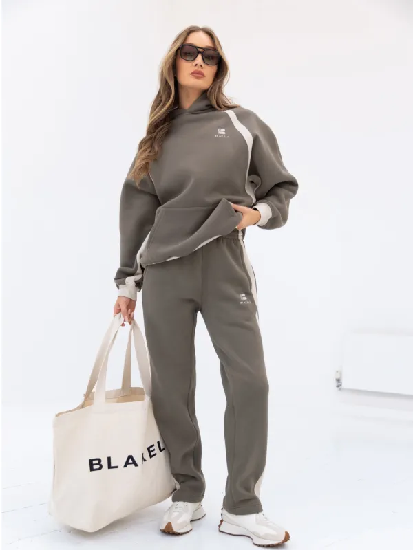 Classic Panel Hoodie & Sweatpants Set - Safari Green sold by Blakely
