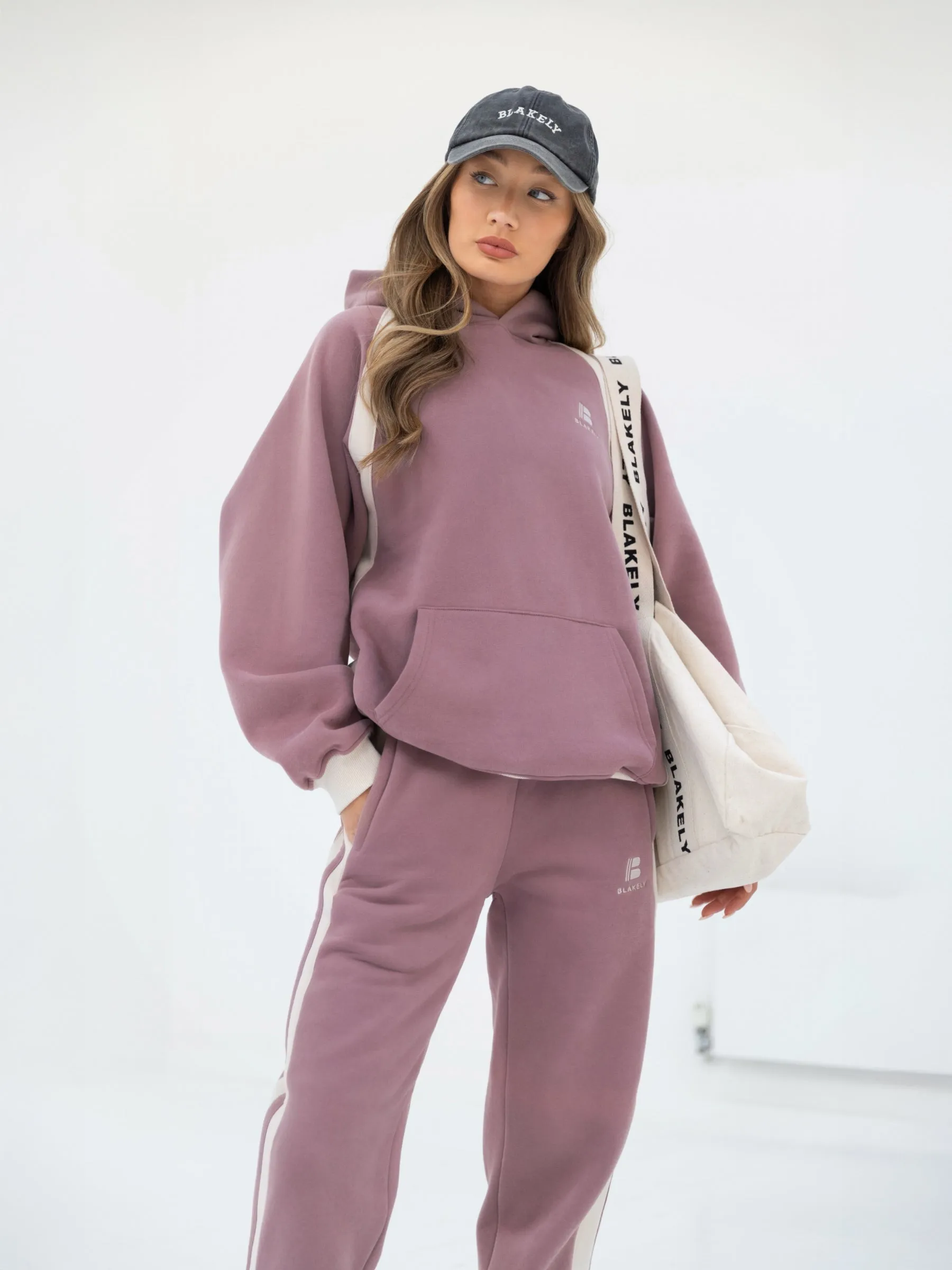 Classic Panel Hoodie & Sweatpants Set - Dusty Pink sold by Blakely product image thumbnail 2