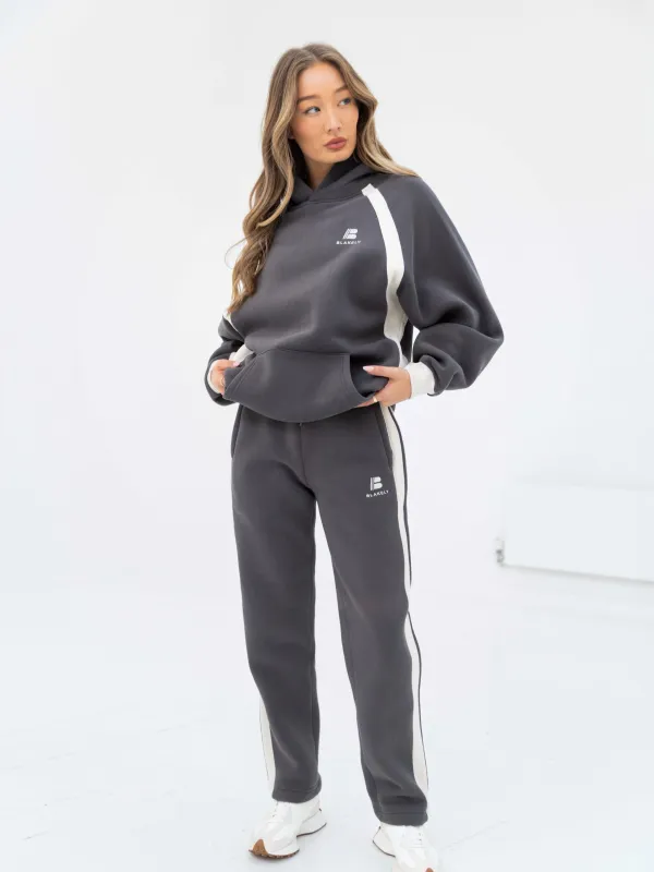 Classic Panel Hoodie & Sweatpants Set - Charcoal sold by Blakely