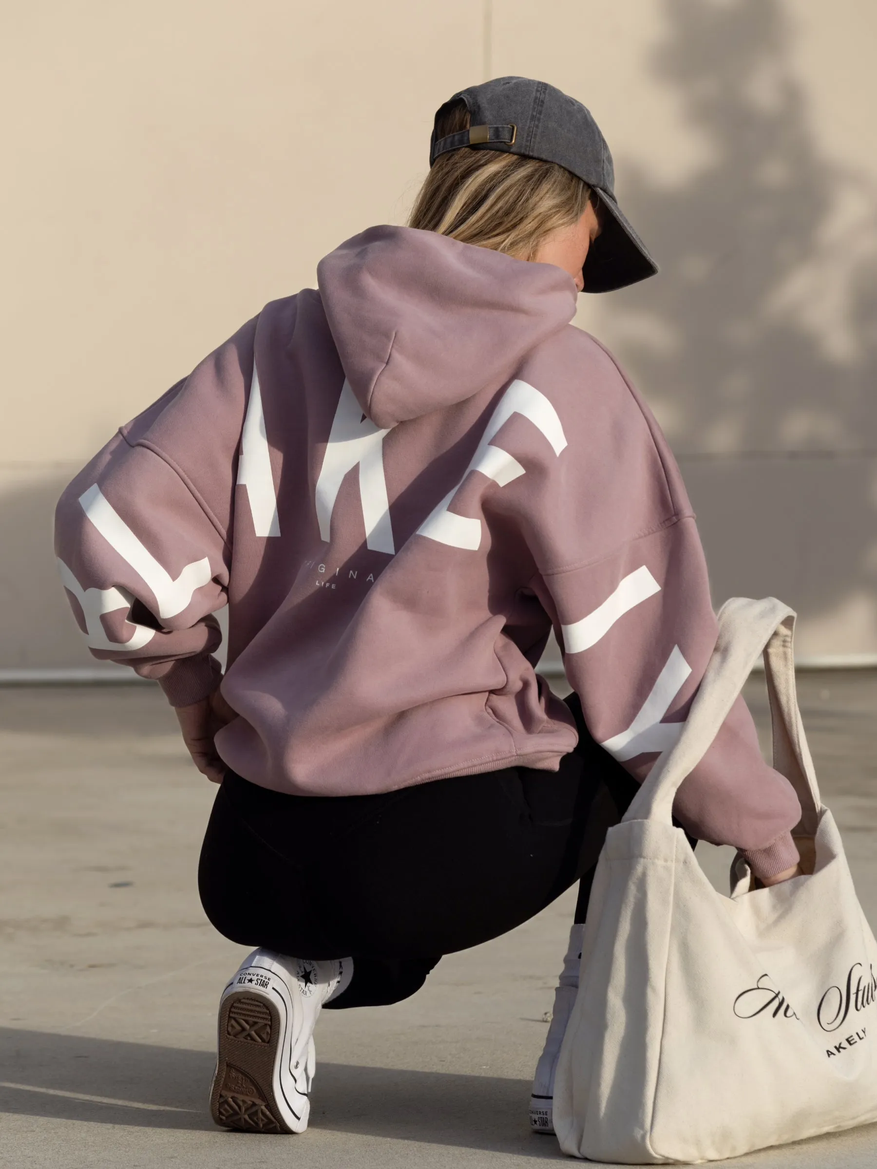 Isabel Hoodie & Leggings Set - Dusty Pink & Black sold by Blakely product image thumbnail 2