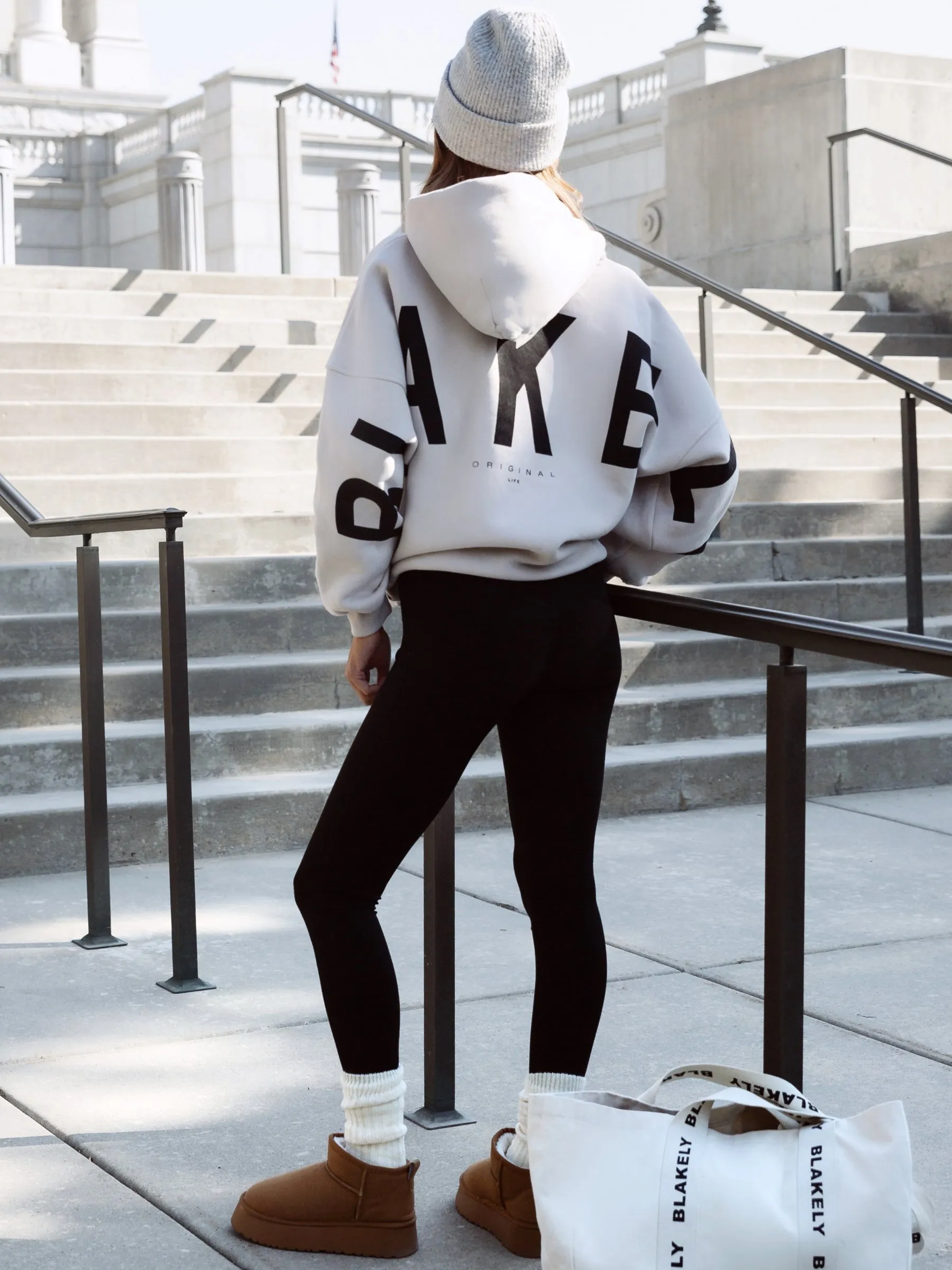 Isabel Hoodie & Leggings Set - Stone & Black sold by Blakely product image thumbnail 3