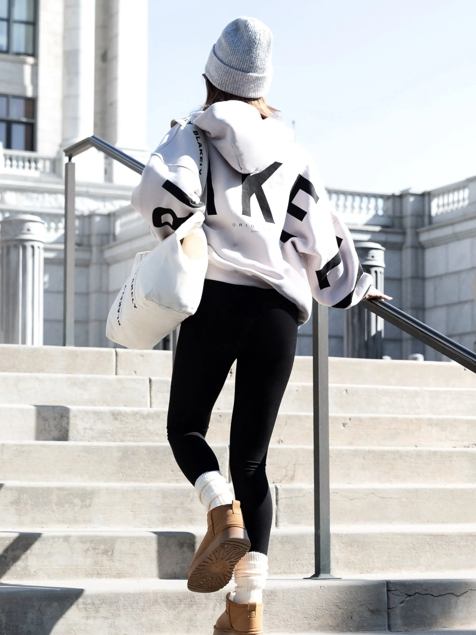 Isabel Hoodie & Leggings Set - Stone & Black sold by Blakely