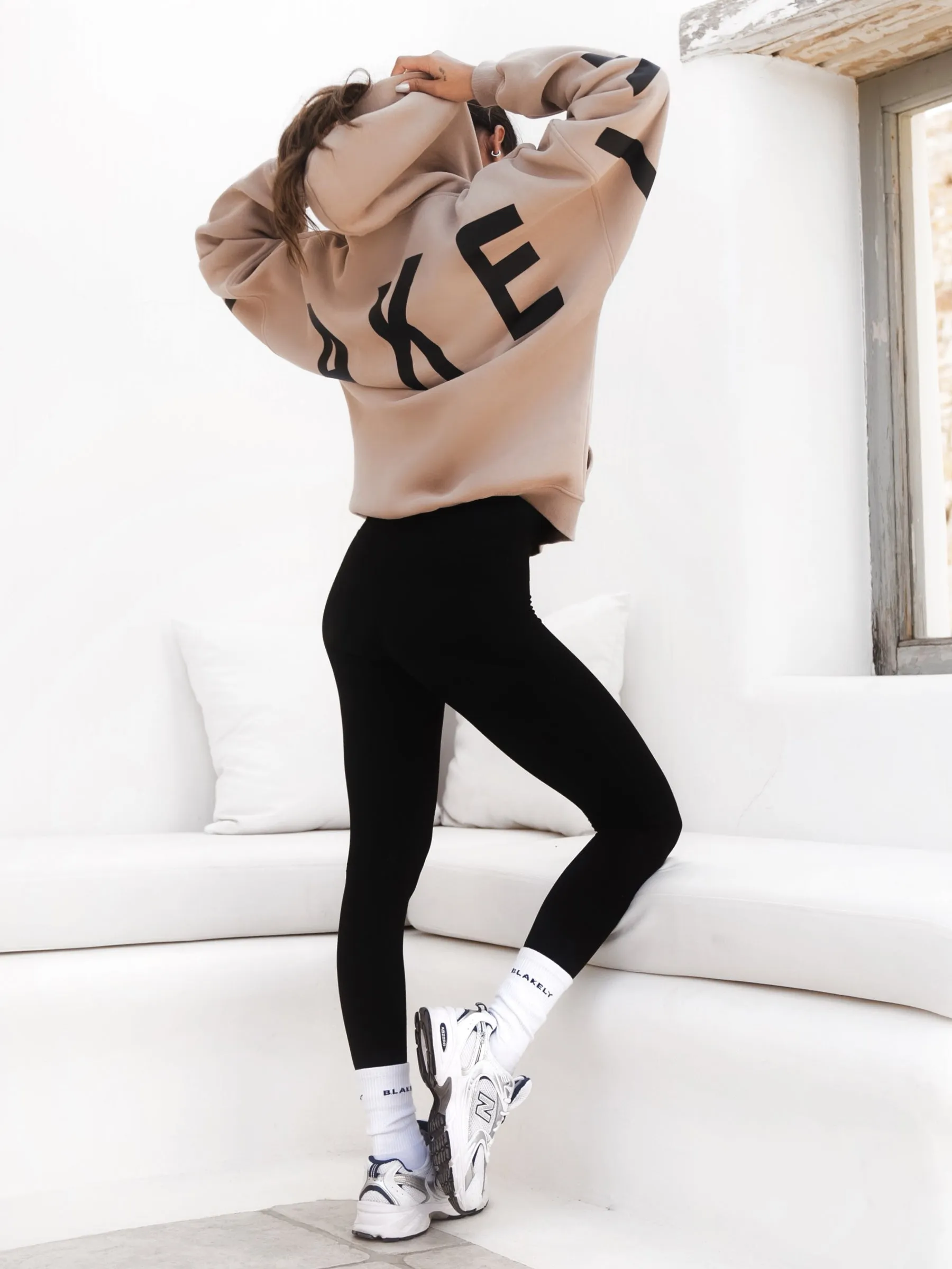 Isabel Hoodie & Leggings Set - Tan & Black sold by Blakely