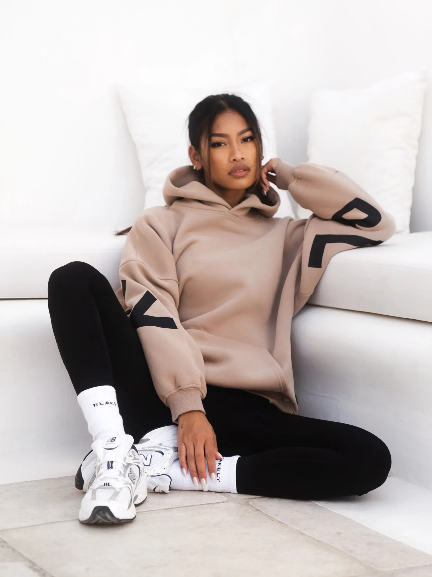 Isabel Hoodie & Leggings Set - Tan & Black sold by Blakely product image thumbnail 5