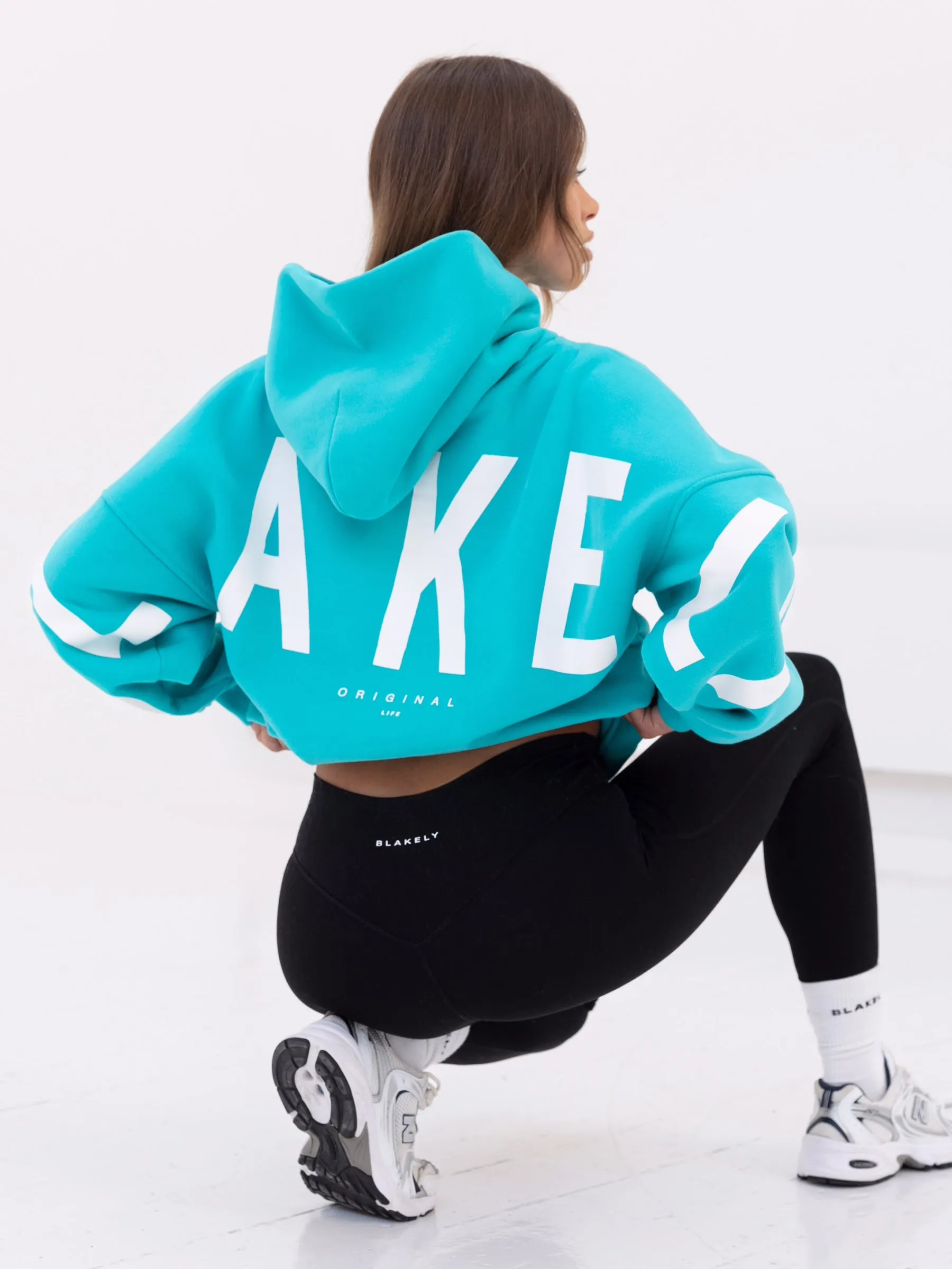 Isabel Hoodie & Leggings Set - Aqua & Black sold by Blakely