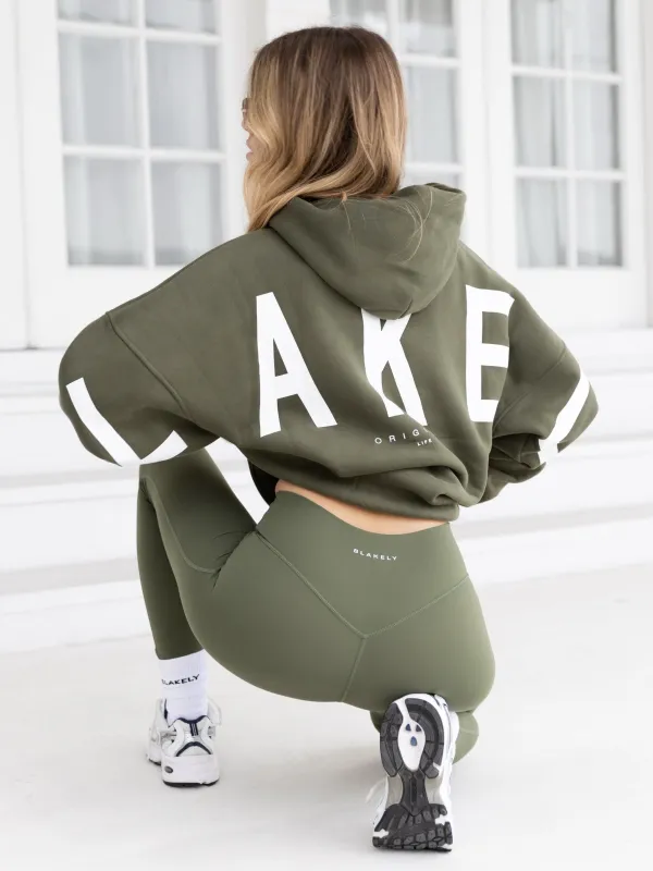Isabel Hoodie & Leggings Set - Khaki Green sold by Blakely