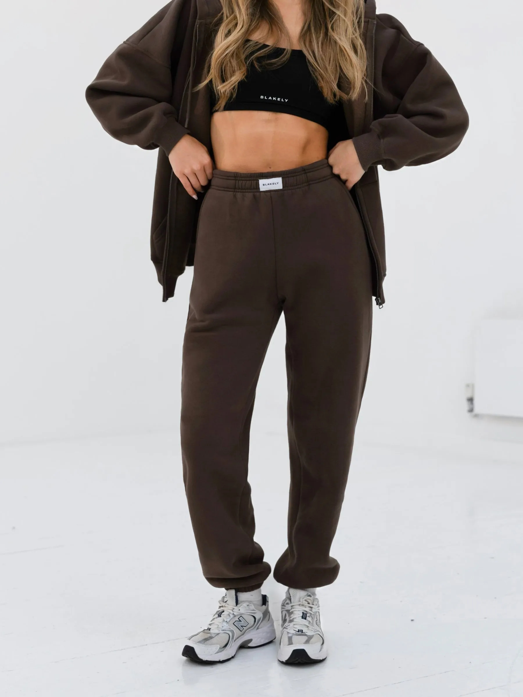 Label Hoodie & Sweatpants Set - Slate Brown sold by Blakely product image thumbnail 2