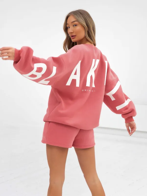 Isabel Jumper & Jogger Shorts Set - Sunrise Coral sold by Blakely