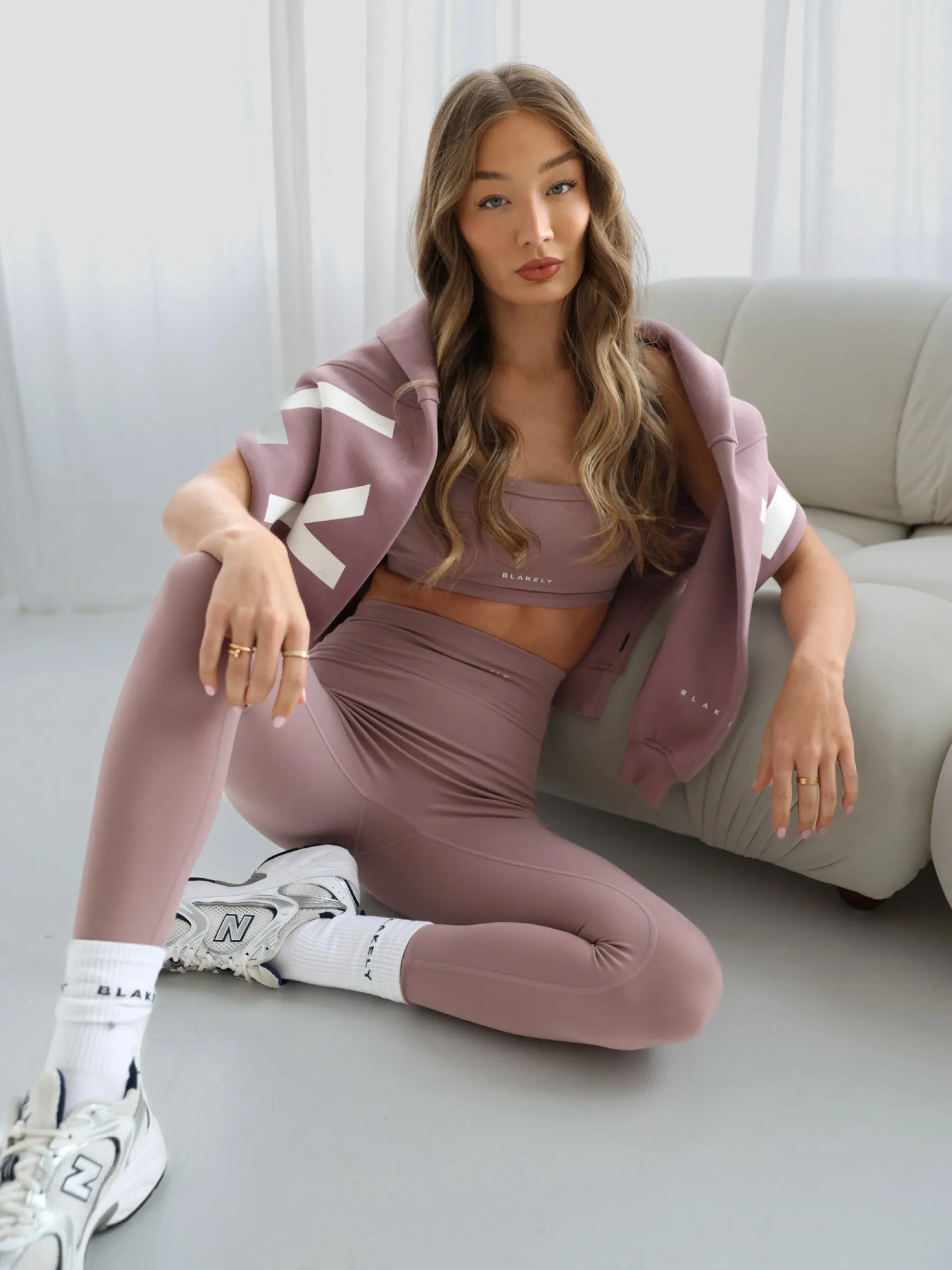 Ultimate Sports Bra & Leggings Set - Dusty Pink sold by Blakely product image thumbnail 4