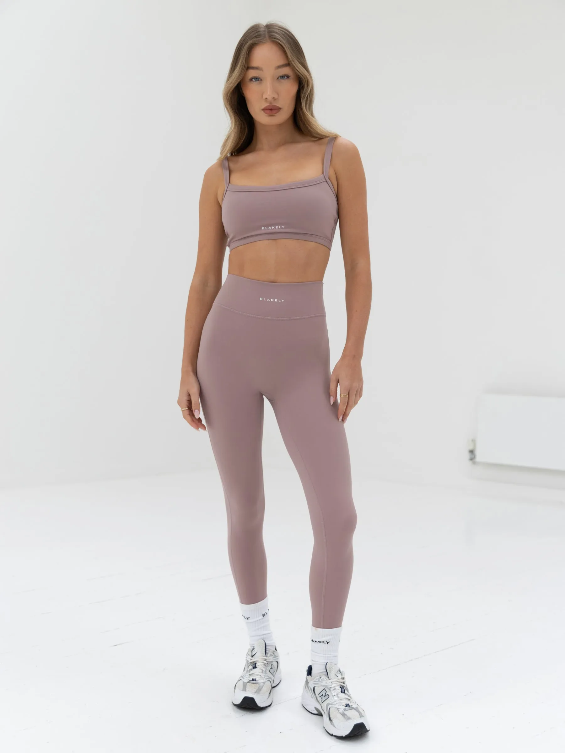 Ultimate Sports Bra & Leggings Set - Dusty Pink sold by Blakely