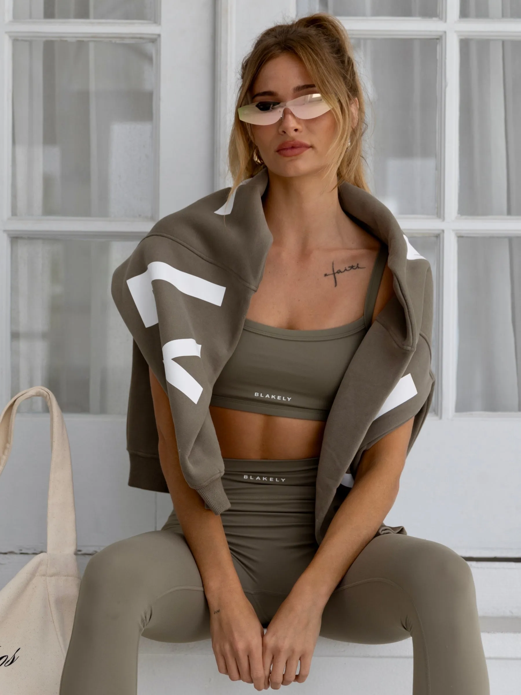 Ultimate Sports Bra & Leggings Set - Safari Green sold by Blakely product image thumbnail 2
