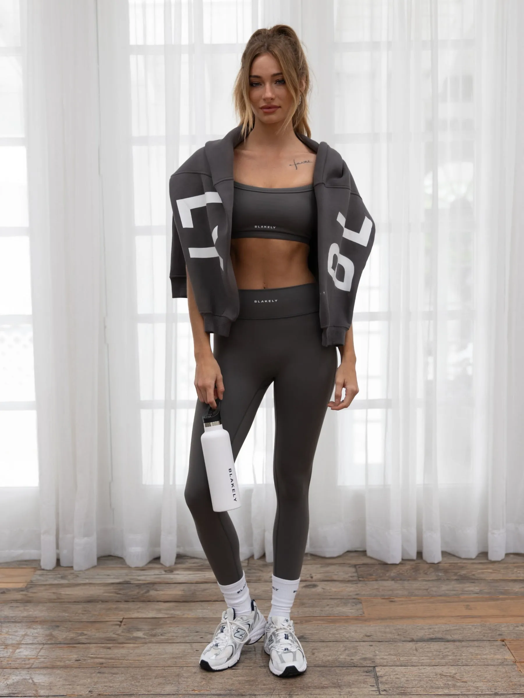 Ultimate Sports Bra & Leggings Set - Charcoal sold by Blakely product image thumbnail 5