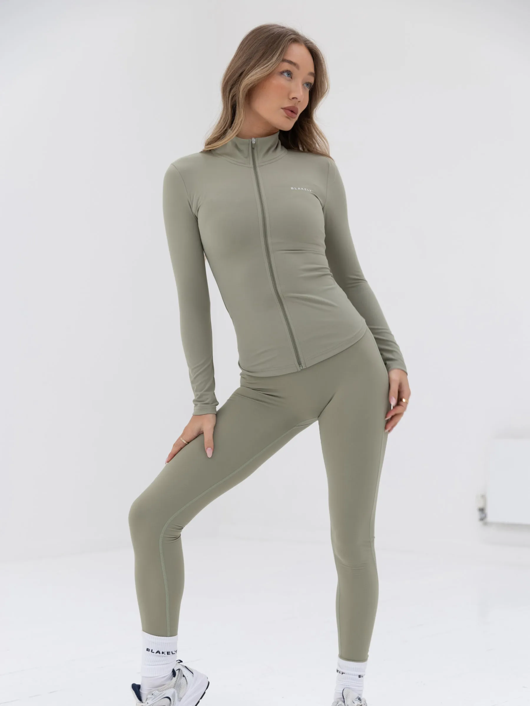 Ultimate Full Zip Jacket & Leggings Set - Olive sold by Blakely