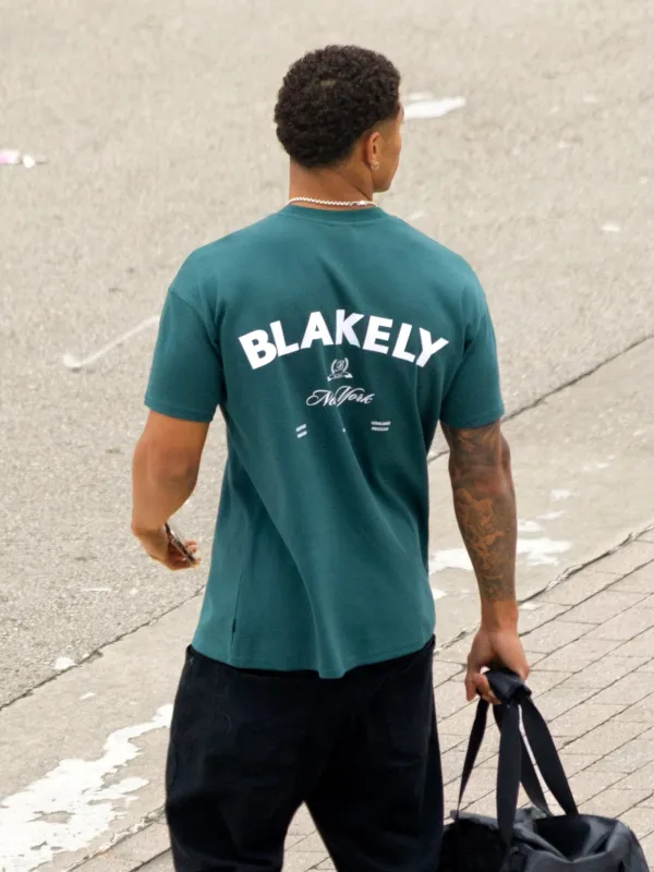 NY Crest Relaxed T-Shirt - Pine Green sold by Blakely