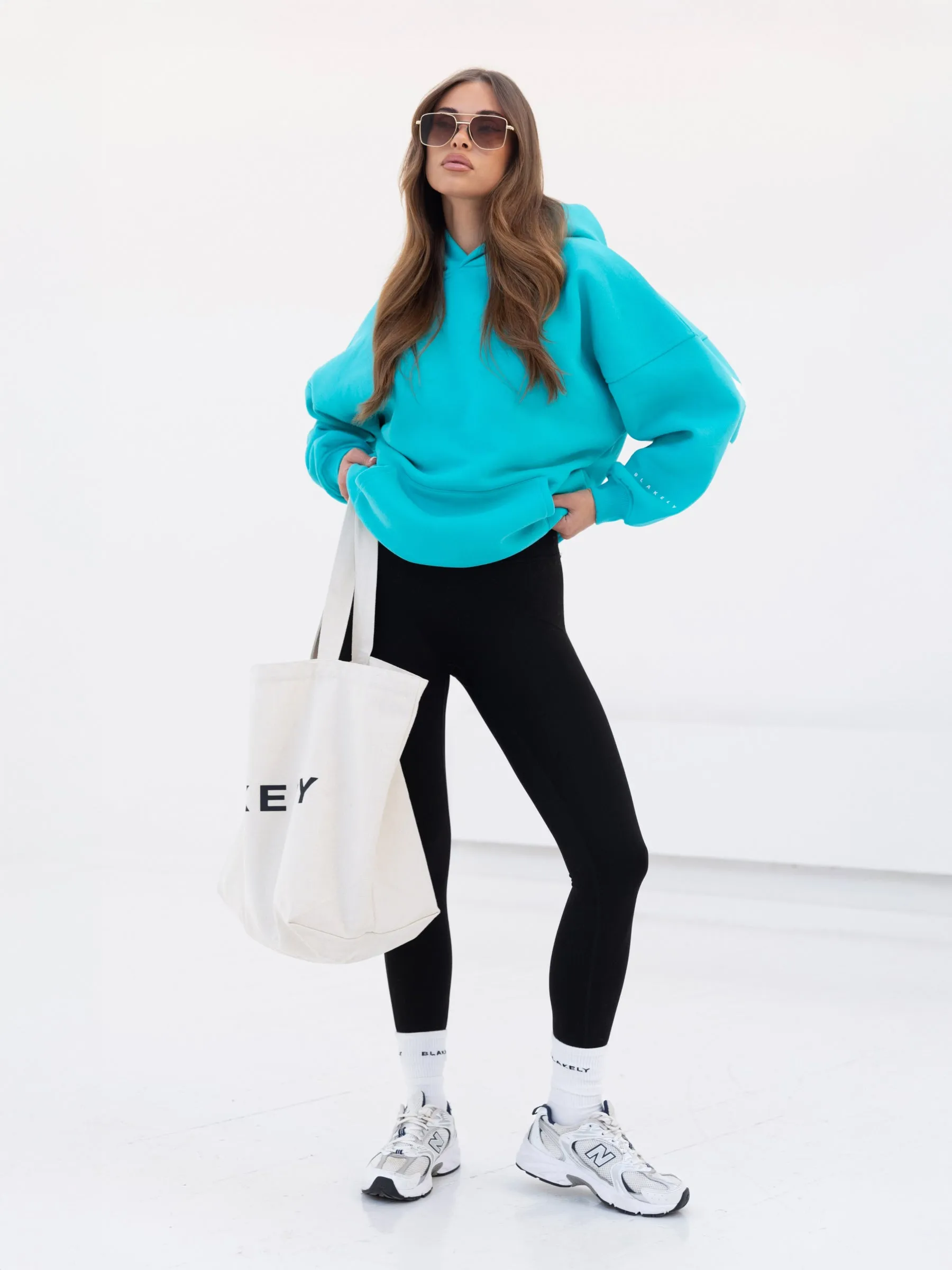 Isabel Oversized Hoodie - Aqua sold by Blakely product image thumbnail 5