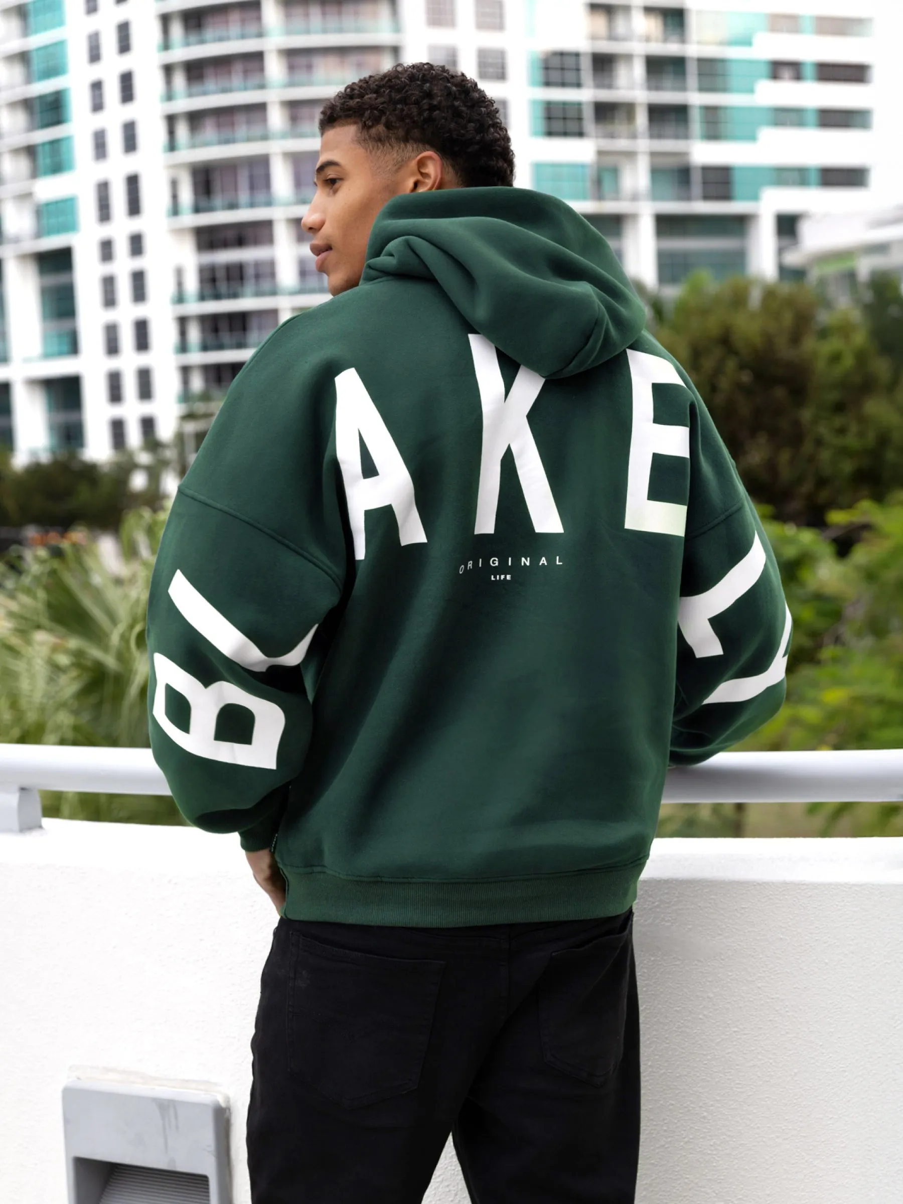 Idris Oversized Hoodie - Pine Green sold by Blakely