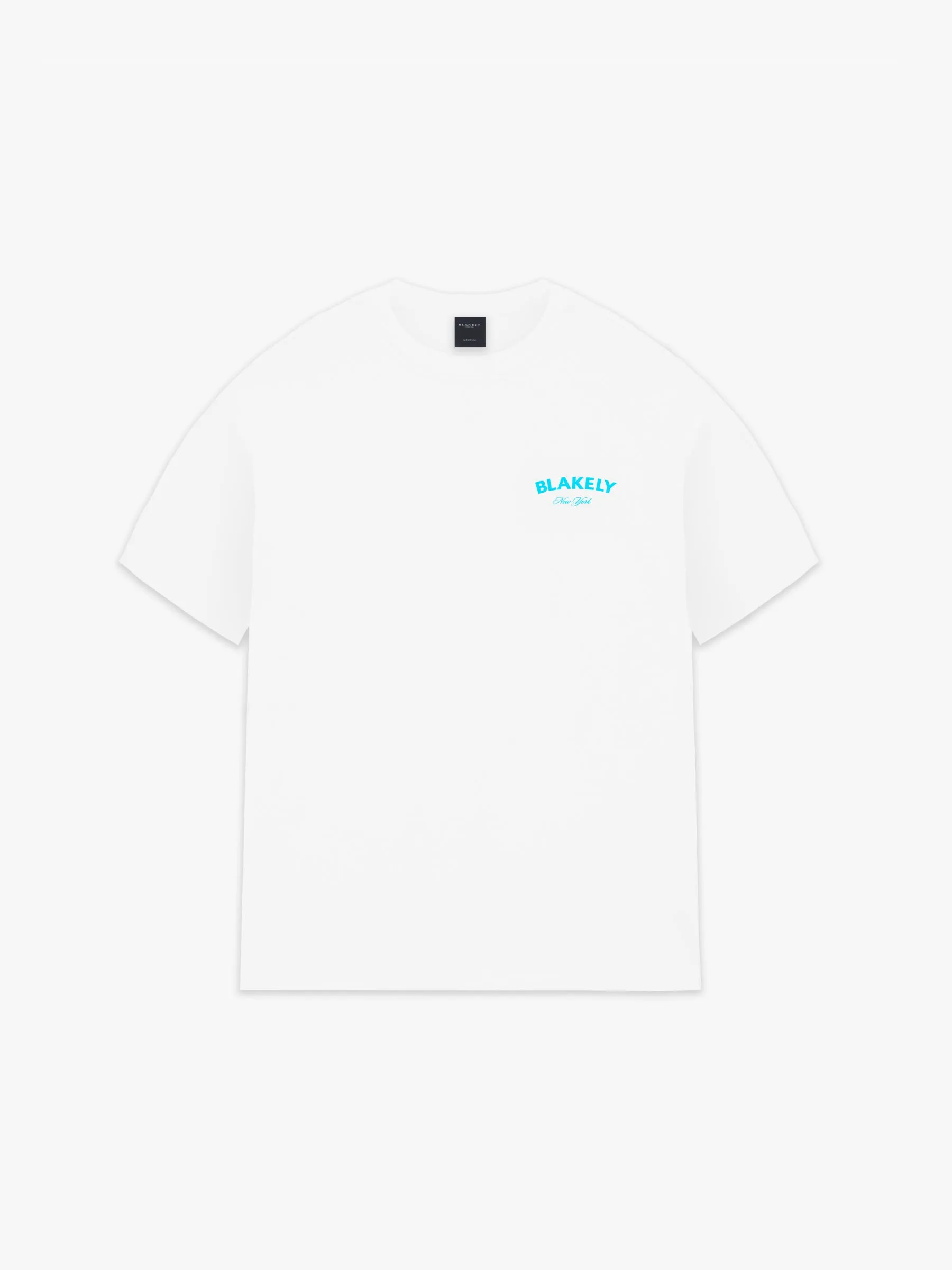 Crest Relaxed T-Shirt - White & Aqua sold by Blakely product image thumbnail 4