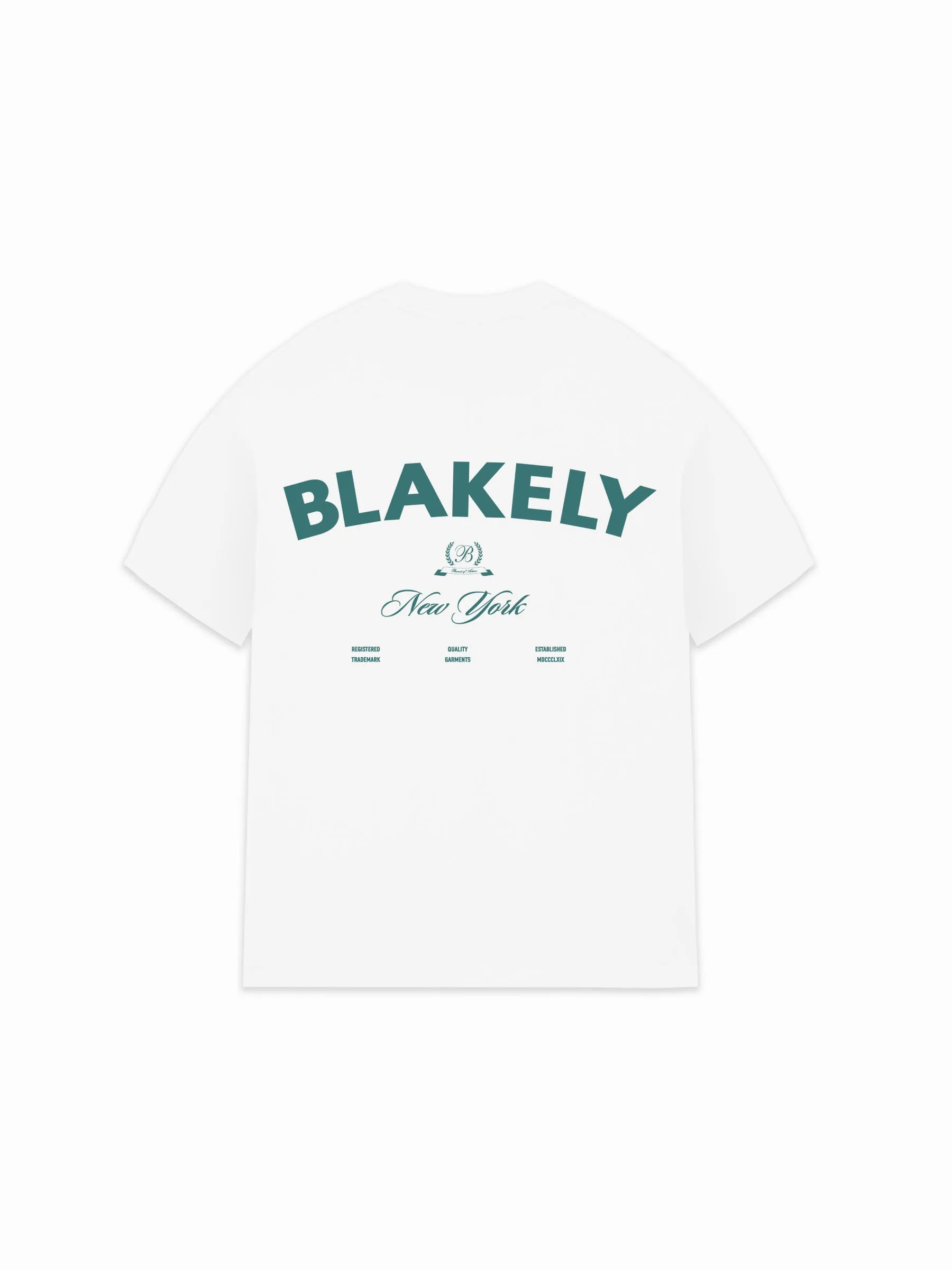 Crest Relaxed T-Shirt - White & Pine Green sold by Blakely product image thumbnail 3