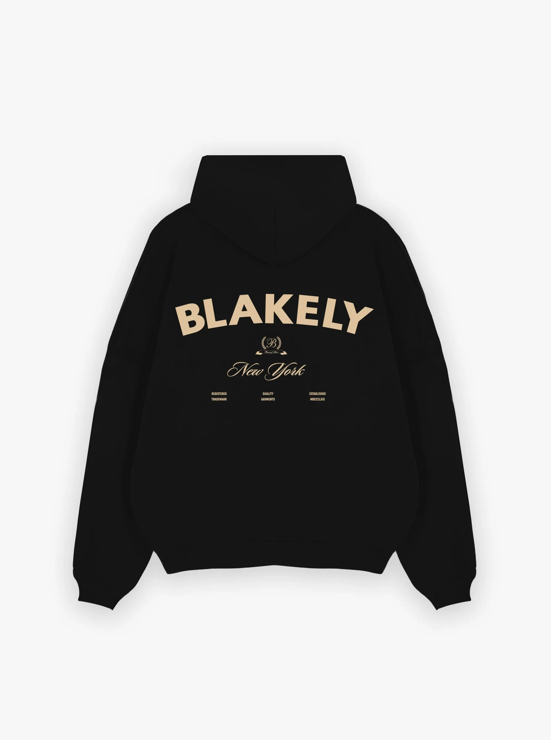 NY Crest Relaxed Hoodie - Black sold by Blakely product image thumbnail 3