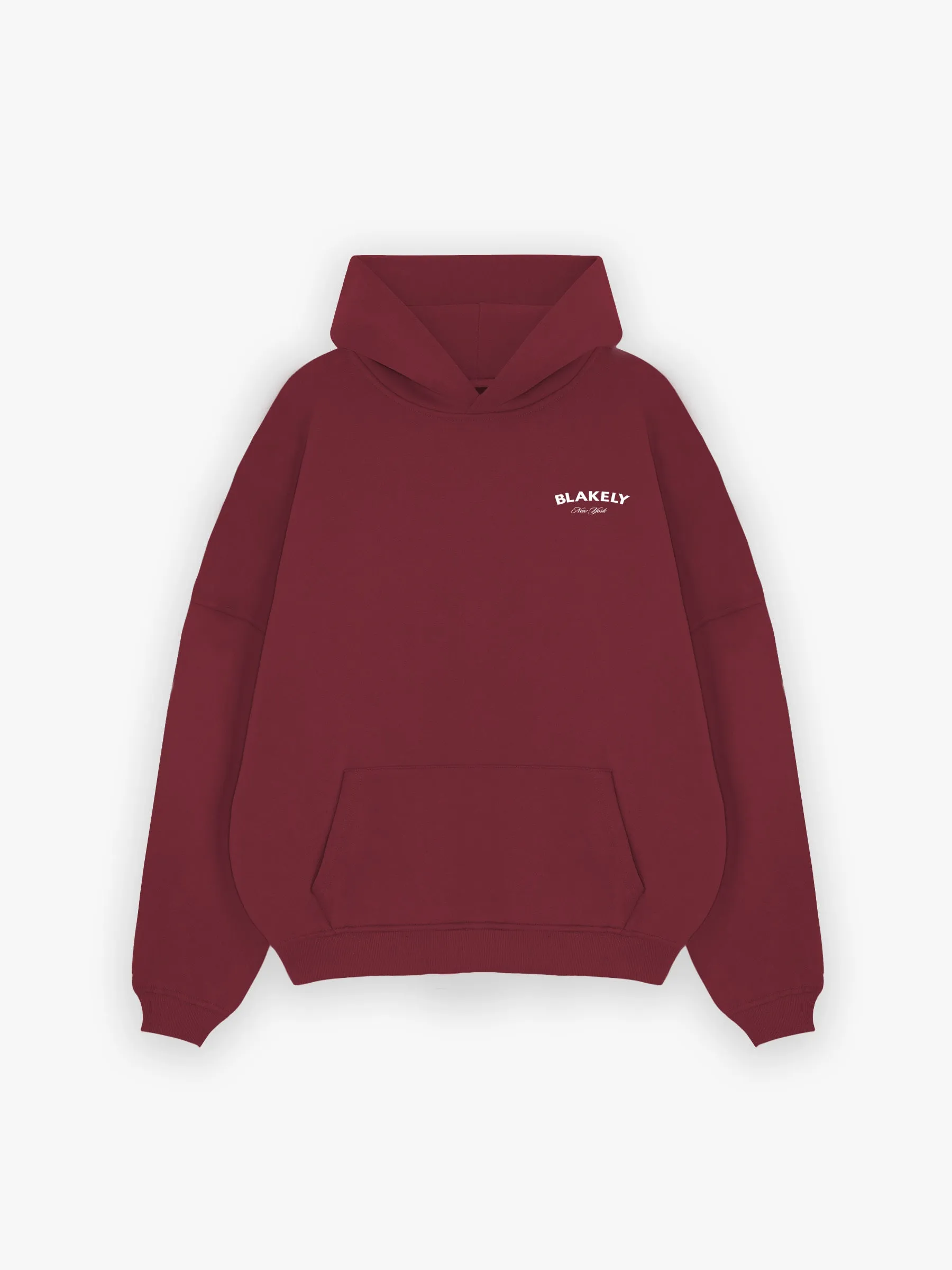 NY Crest Relaxed Hoodie - Classic Burgundy sold by Blakely product image thumbnail 4