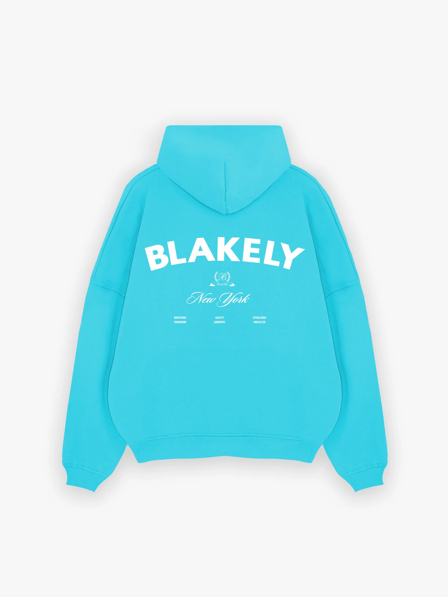 NY Crest Relaxed Hoodie - Aqua sold by Blakely product image thumbnail 3