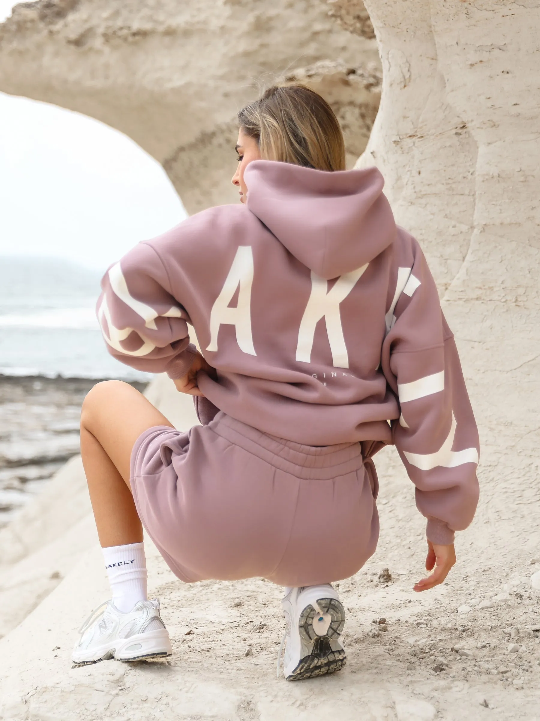 Isabel Hoodie & Jogger Shorts Set - Dusty Pink sold by Blakely product image thumbnail 2