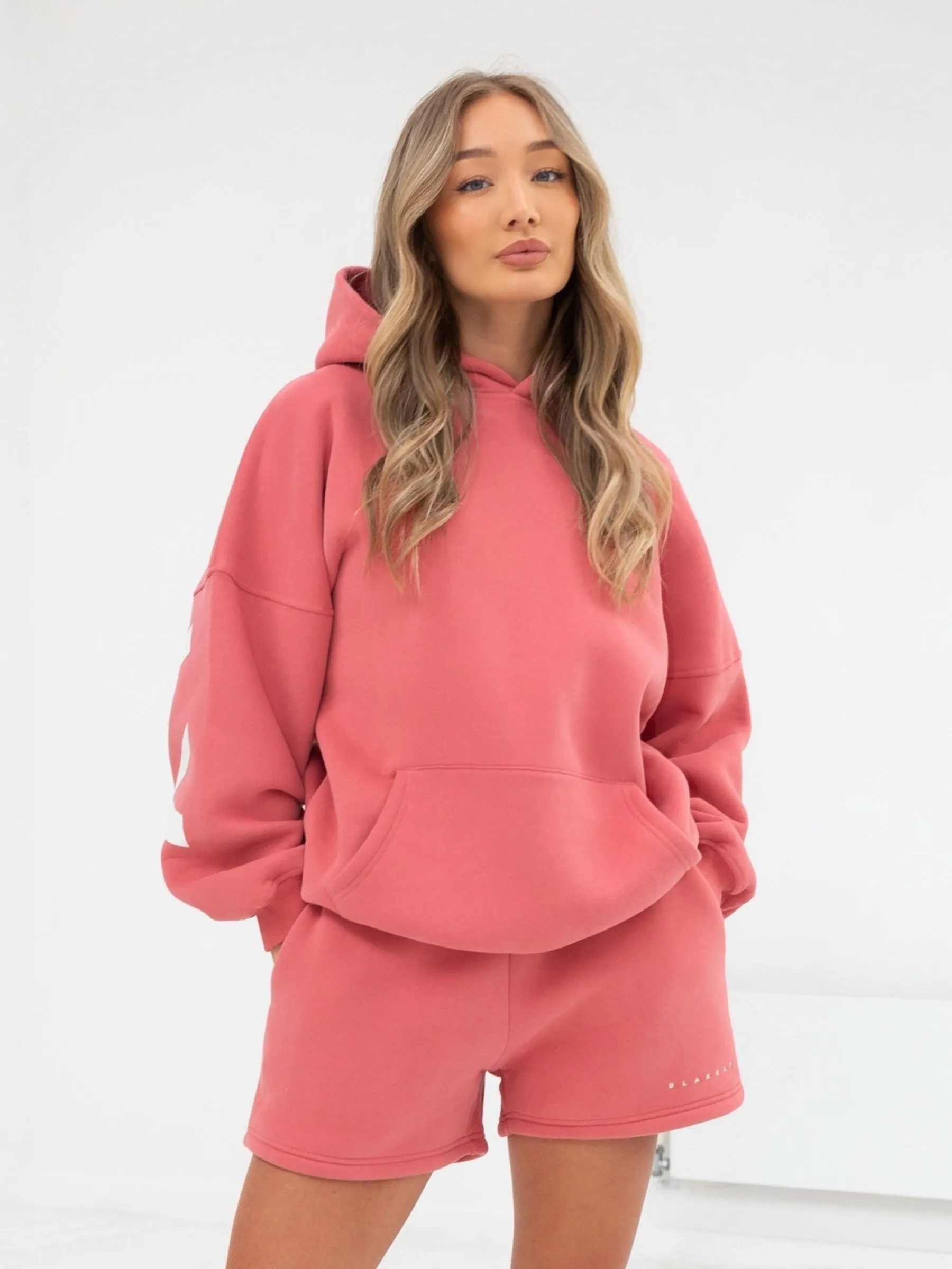 Isabel Hoodie & Jogger Shorts Set - Sunrise Coral sold by Blakely product image thumbnail 2