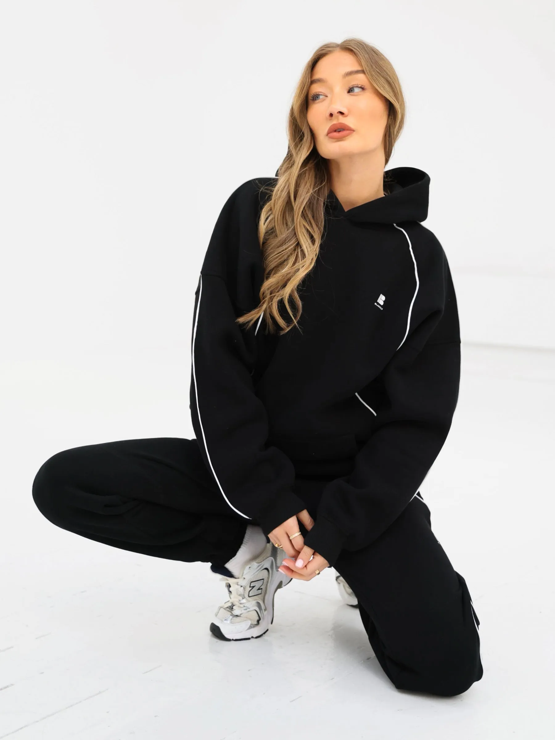 Seam Oversized Hoodie & Sweatpants Set - Black sold by Blakely product image thumbnail 3