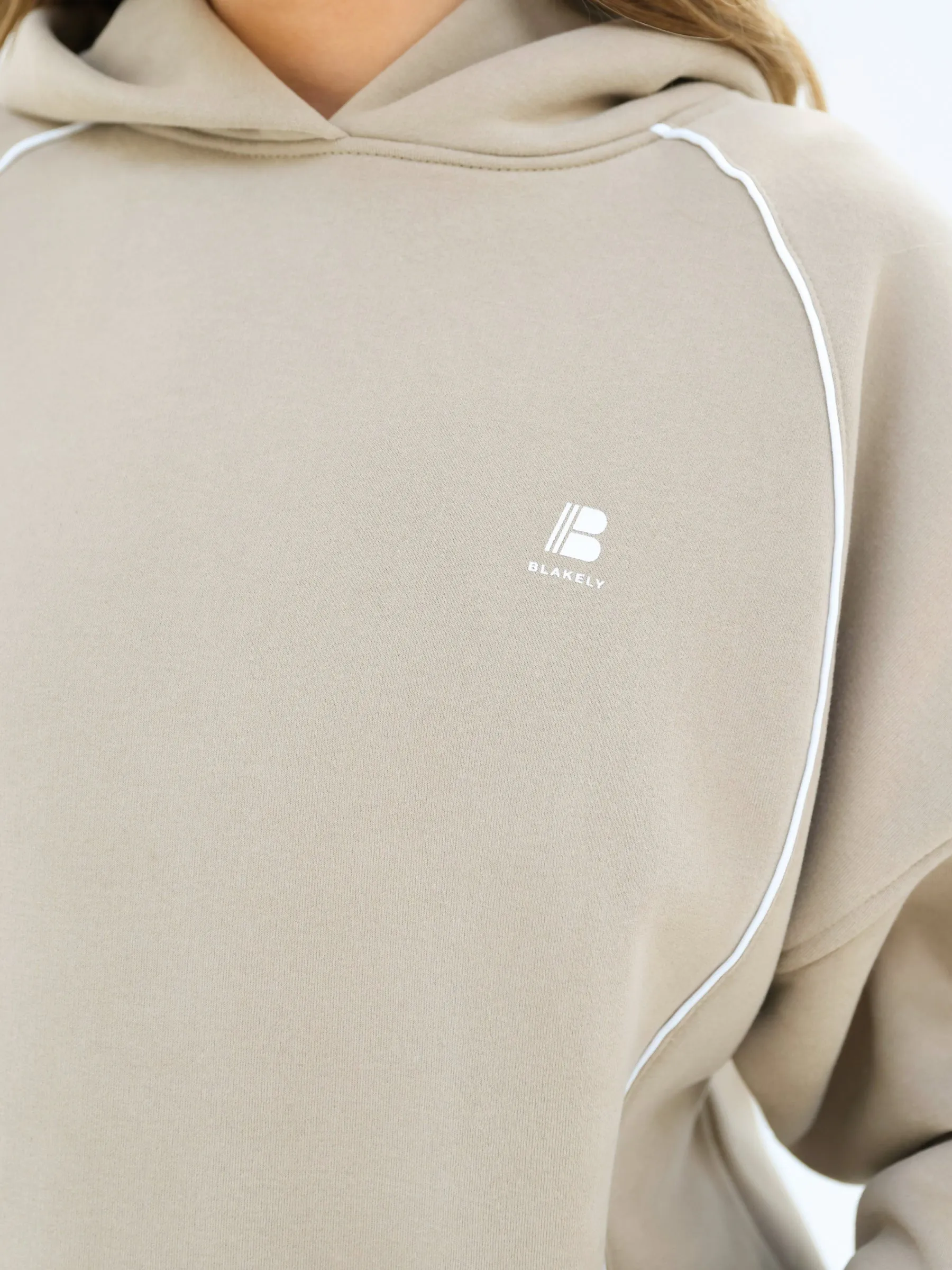 Seam Oversized Hoodie - Washed Khaki sold by Blakely product image thumbnail 5