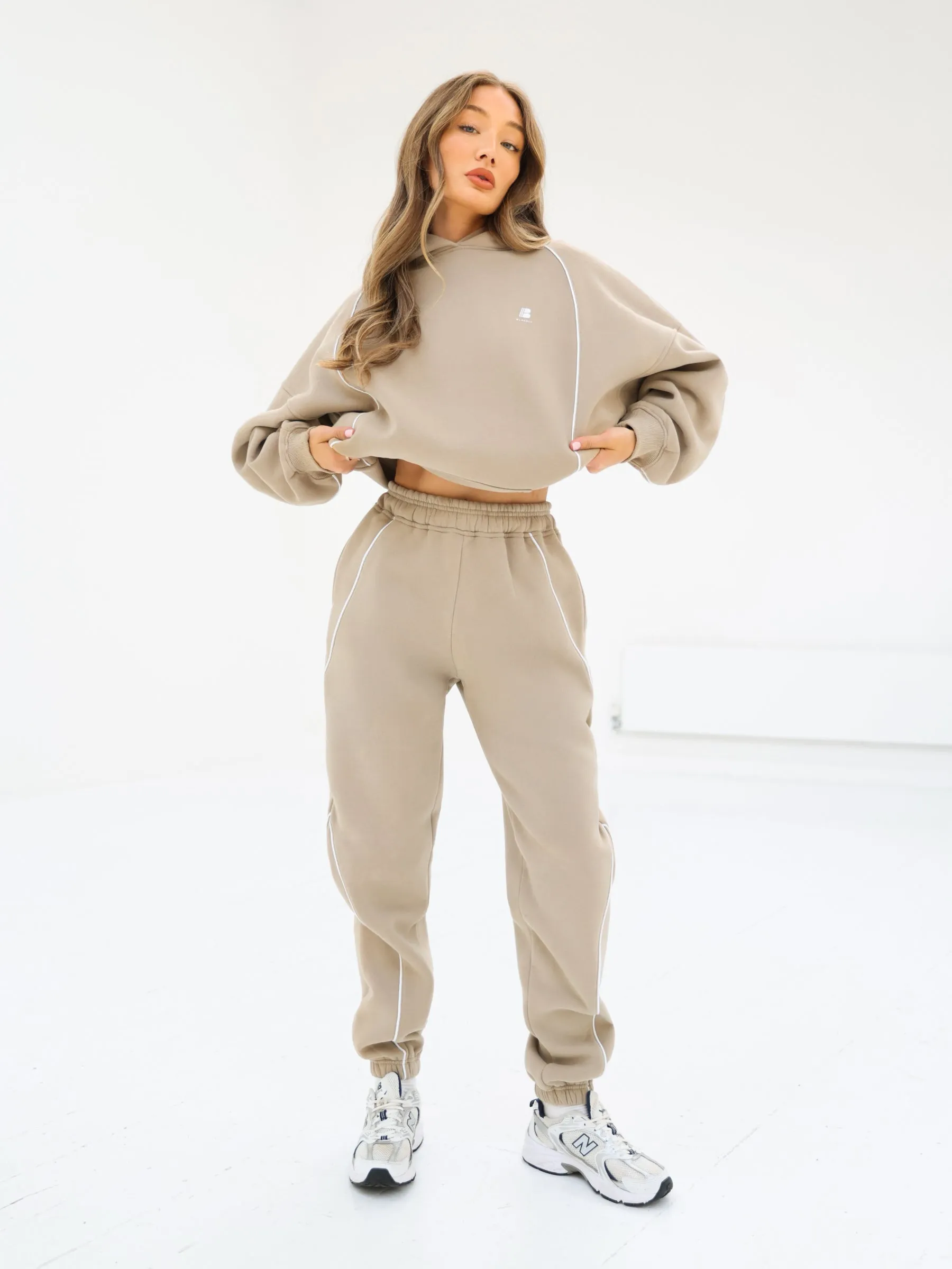 Seam Oversized Hoodie - Washed Khaki sold by Blakely product image thumbnail 4