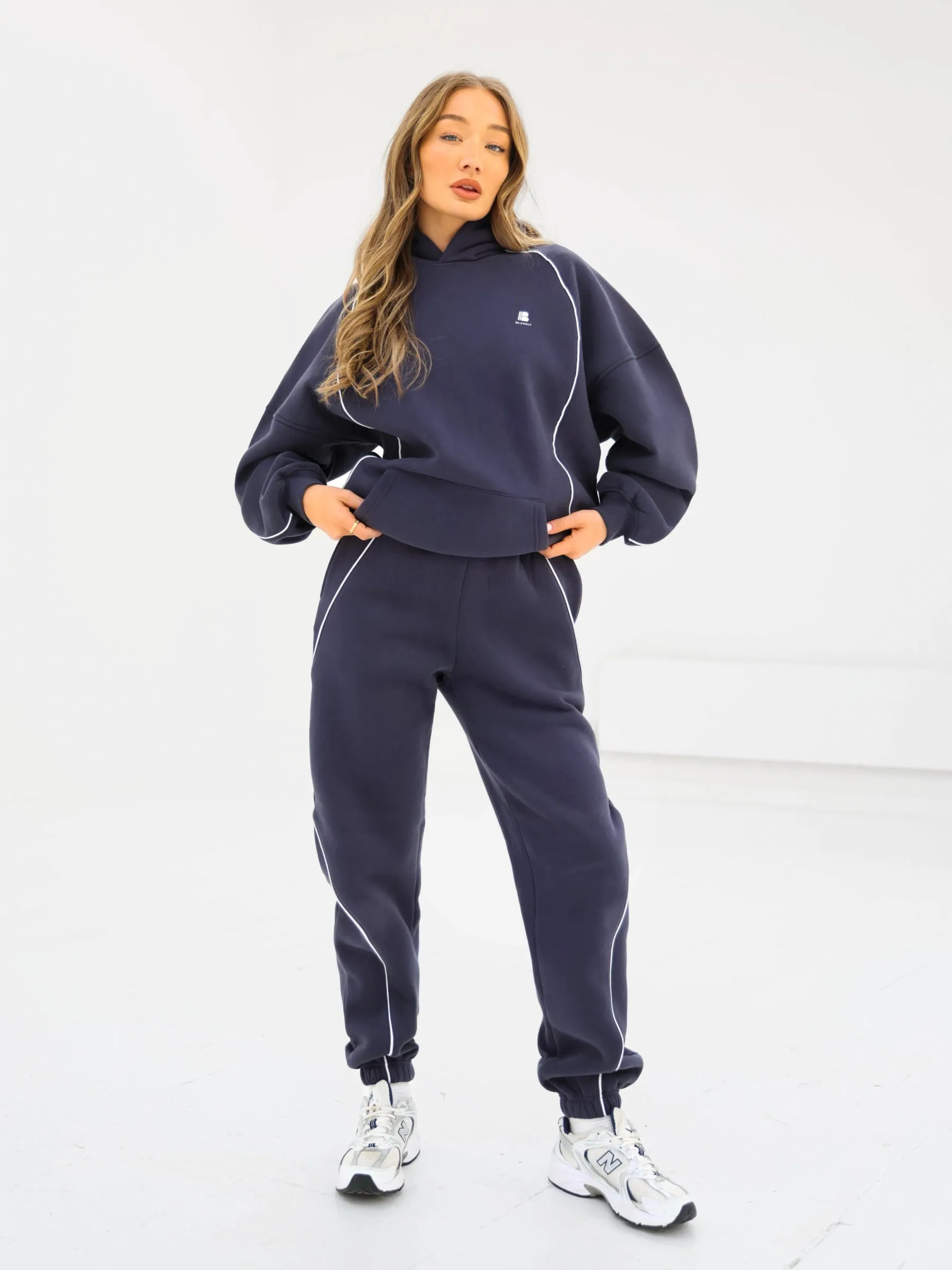 Seam Oversized Hoodie - True Navy sold by Blakely product image thumbnail 3