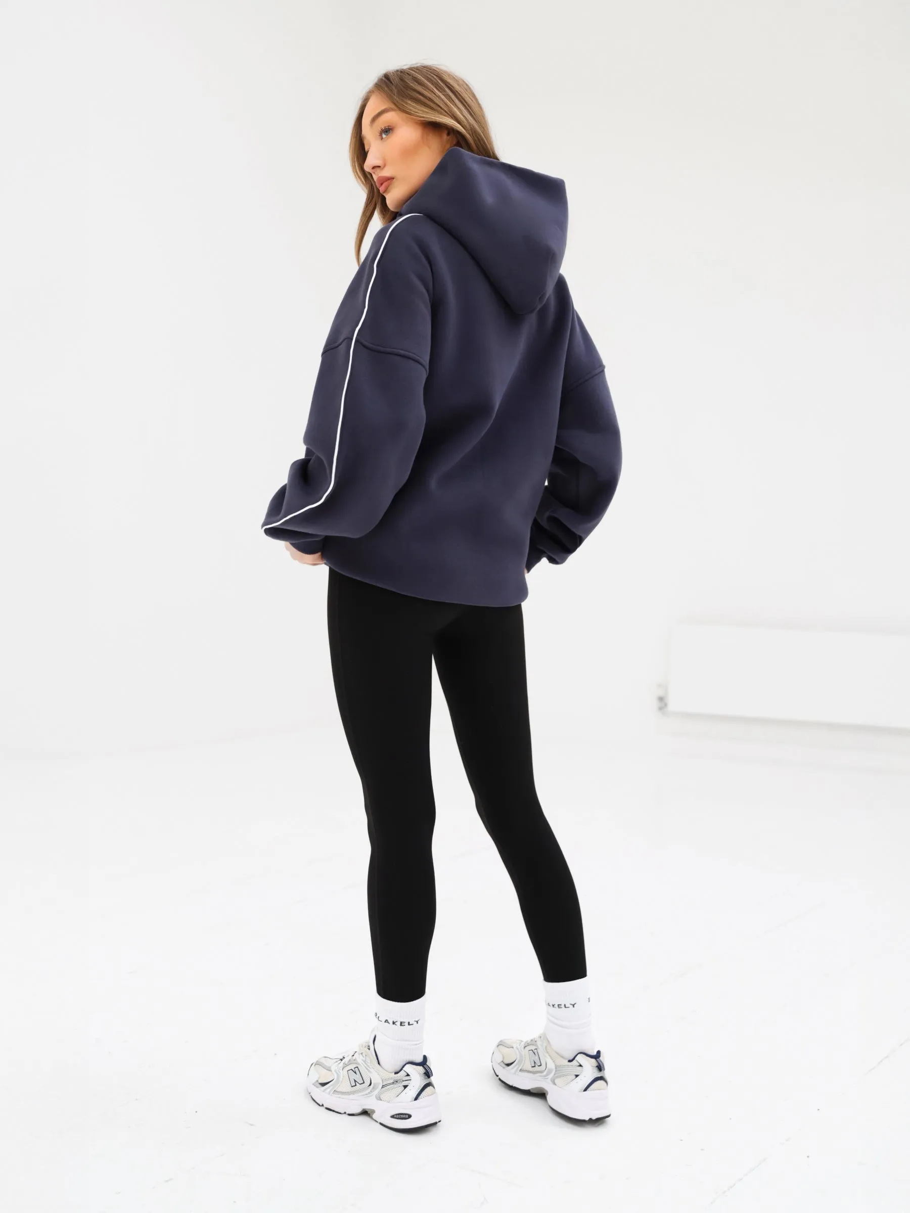 Seam Oversized Hoodie - True Navy sold by Blakely product image thumbnail 4