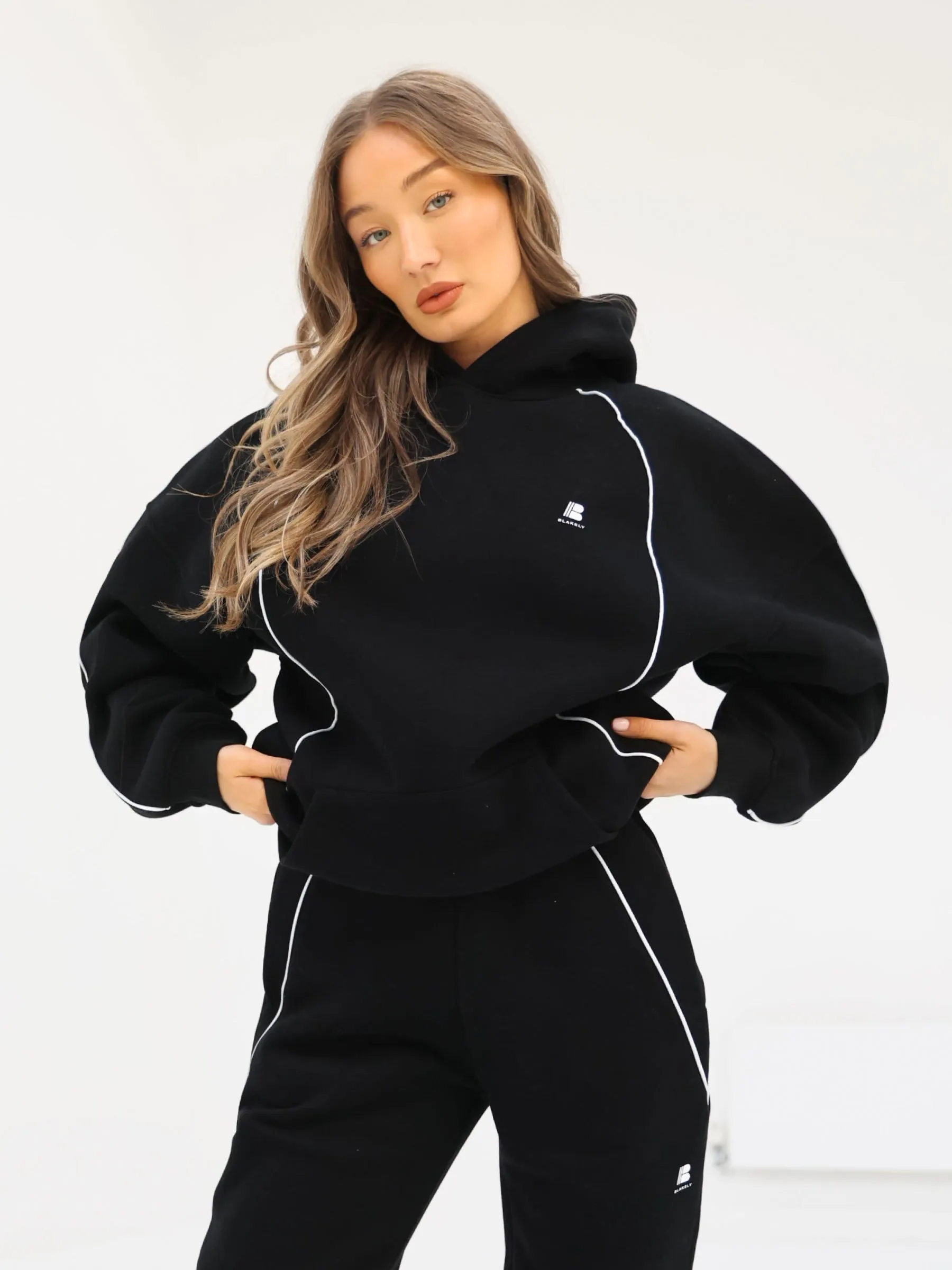 Seam Oversized Hoodie - Black sold by Blakely