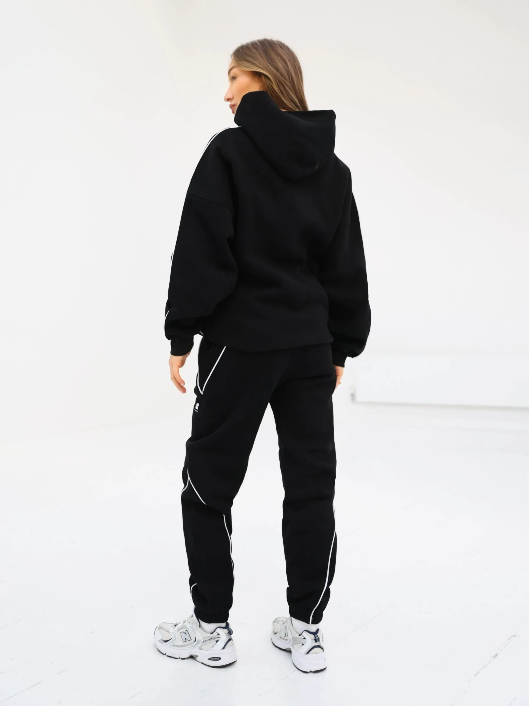 Seam Oversized Hoodie - Black sold by Blakely product image thumbnail 4