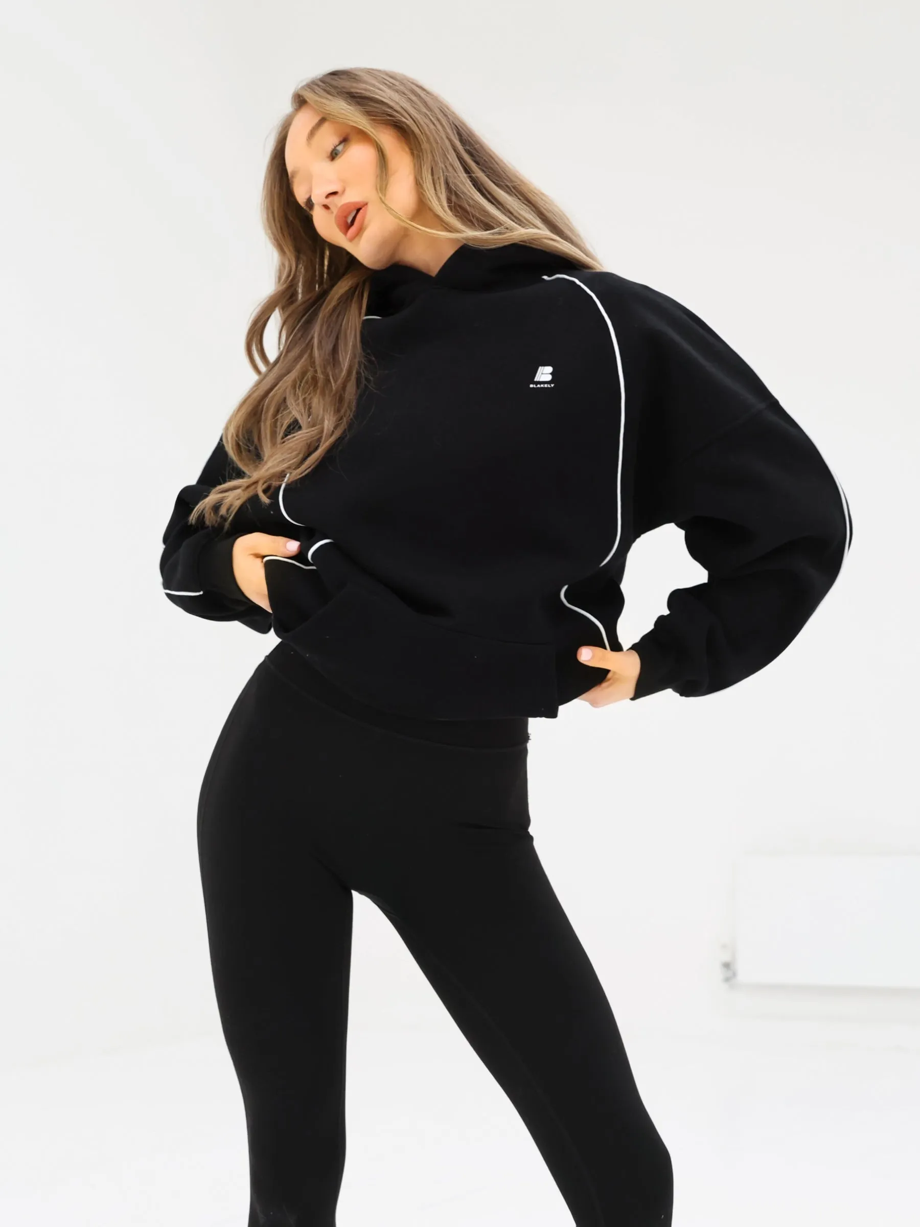 Seam Oversized Hoodie - Black sold by Blakely product image thumbnail 5