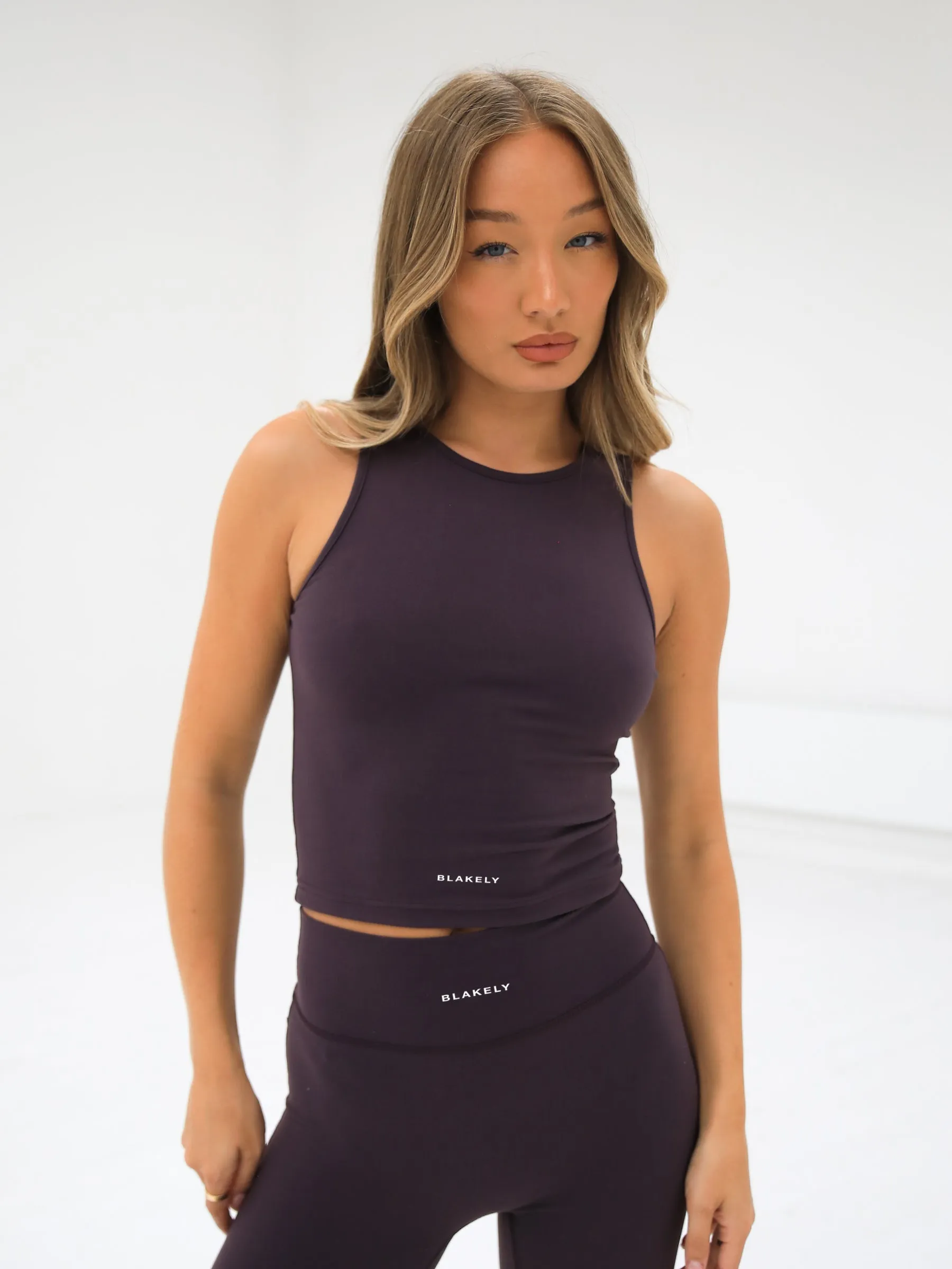 Ultimate Soft Lifestyle Vest & Leggings Set - Plum sold by Blakely product image thumbnail 2