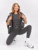Ultimate Soft Lifestyle Vest & Leggings Set - Charcoal sold by Blakely